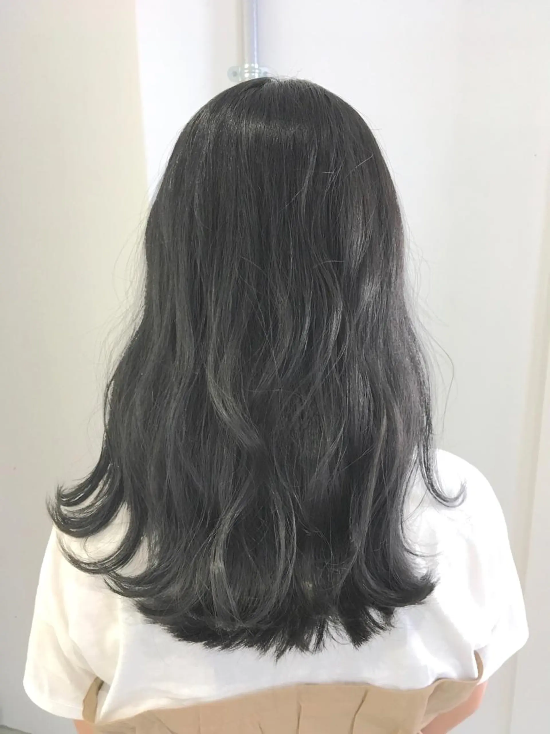 ロング カラー グレージュ ヘアカラー トリートメント ヘアセット yoshi ☆のヘアスタイル