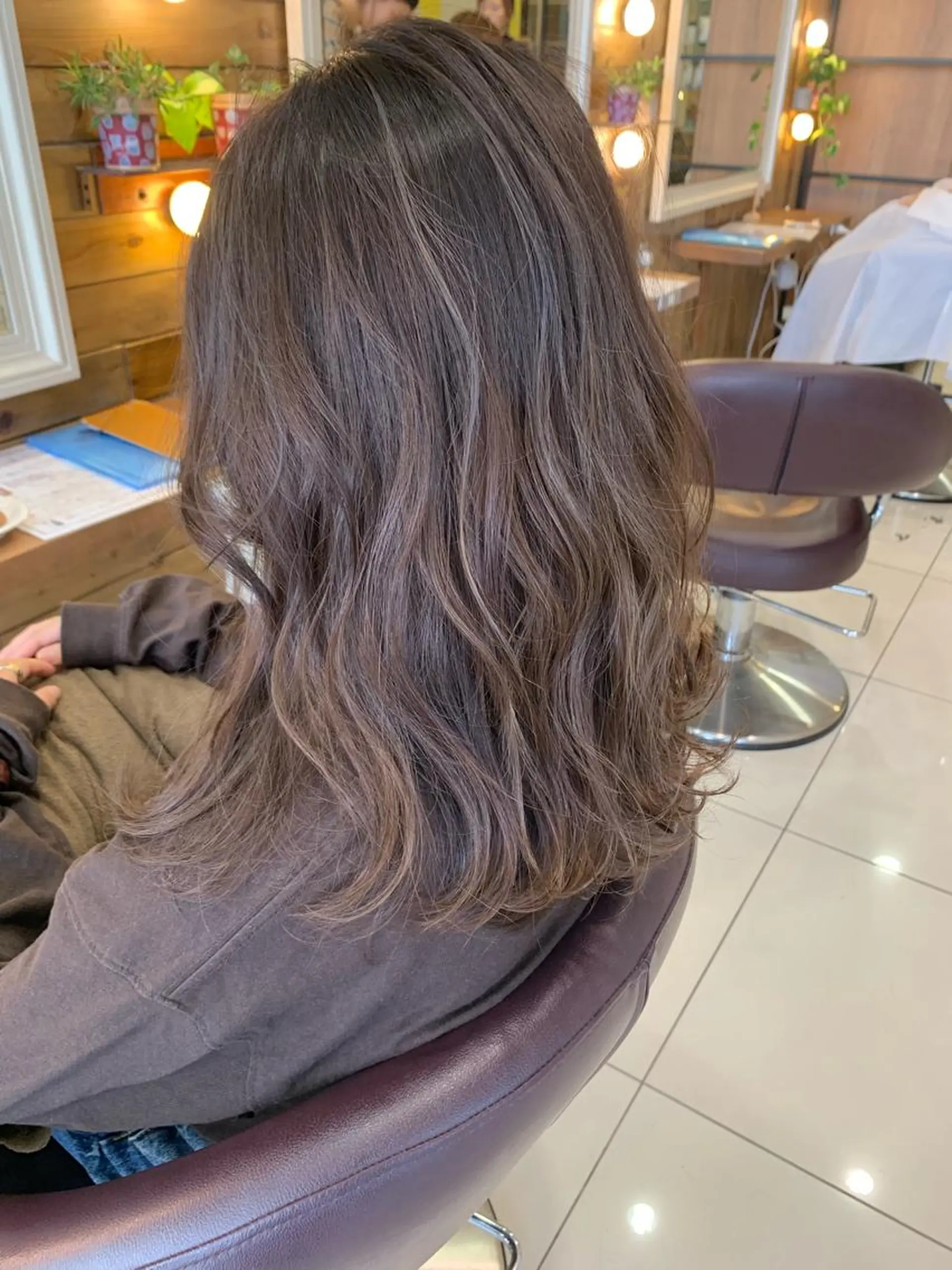 カラー ヘアカラー 黒田瀬奈/ボブ まろやかベージュのヘアスタイル