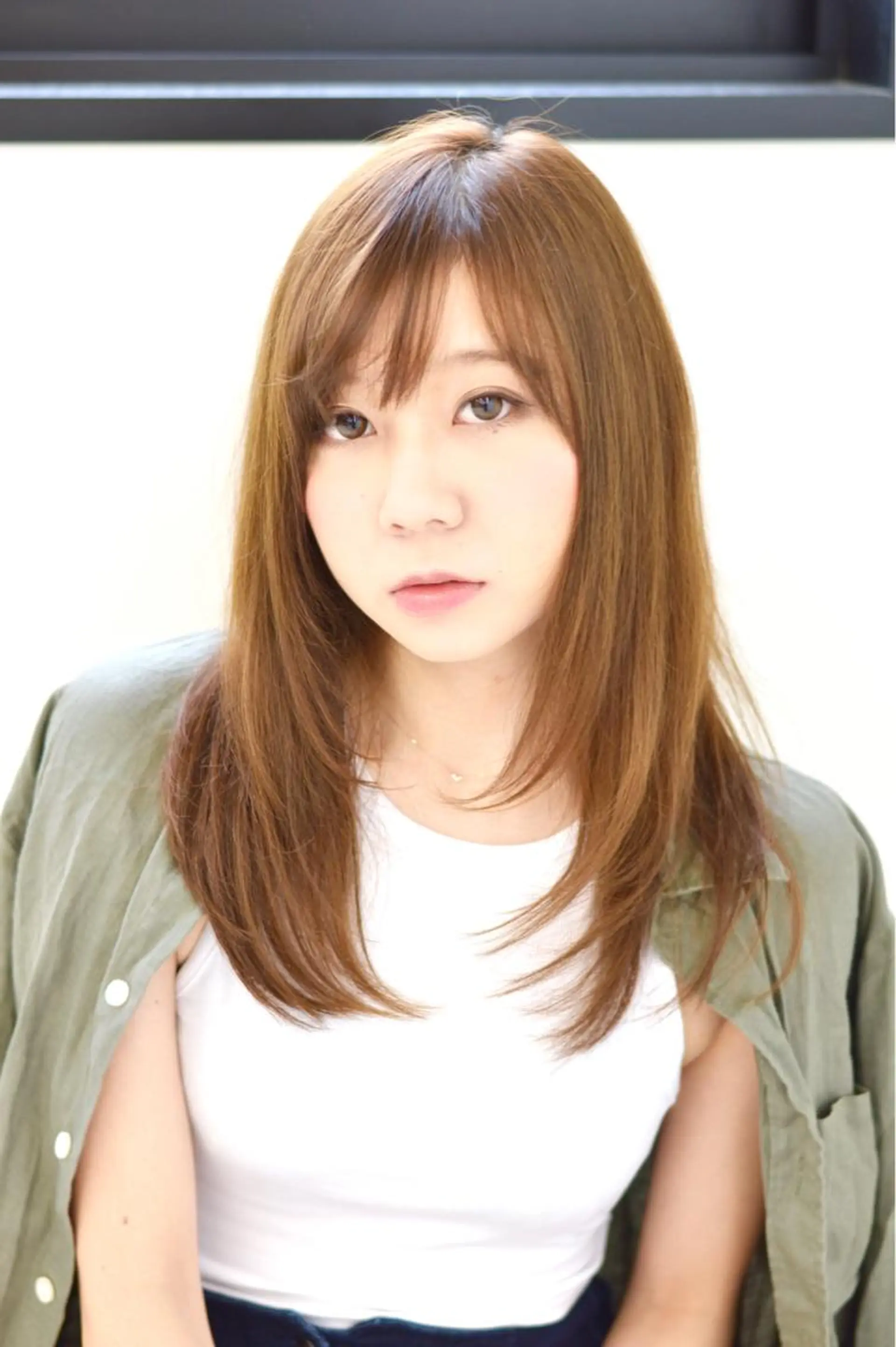 ロング カラー パーマ ストレートパーマ テラモト カズヨシのヘアスタイル