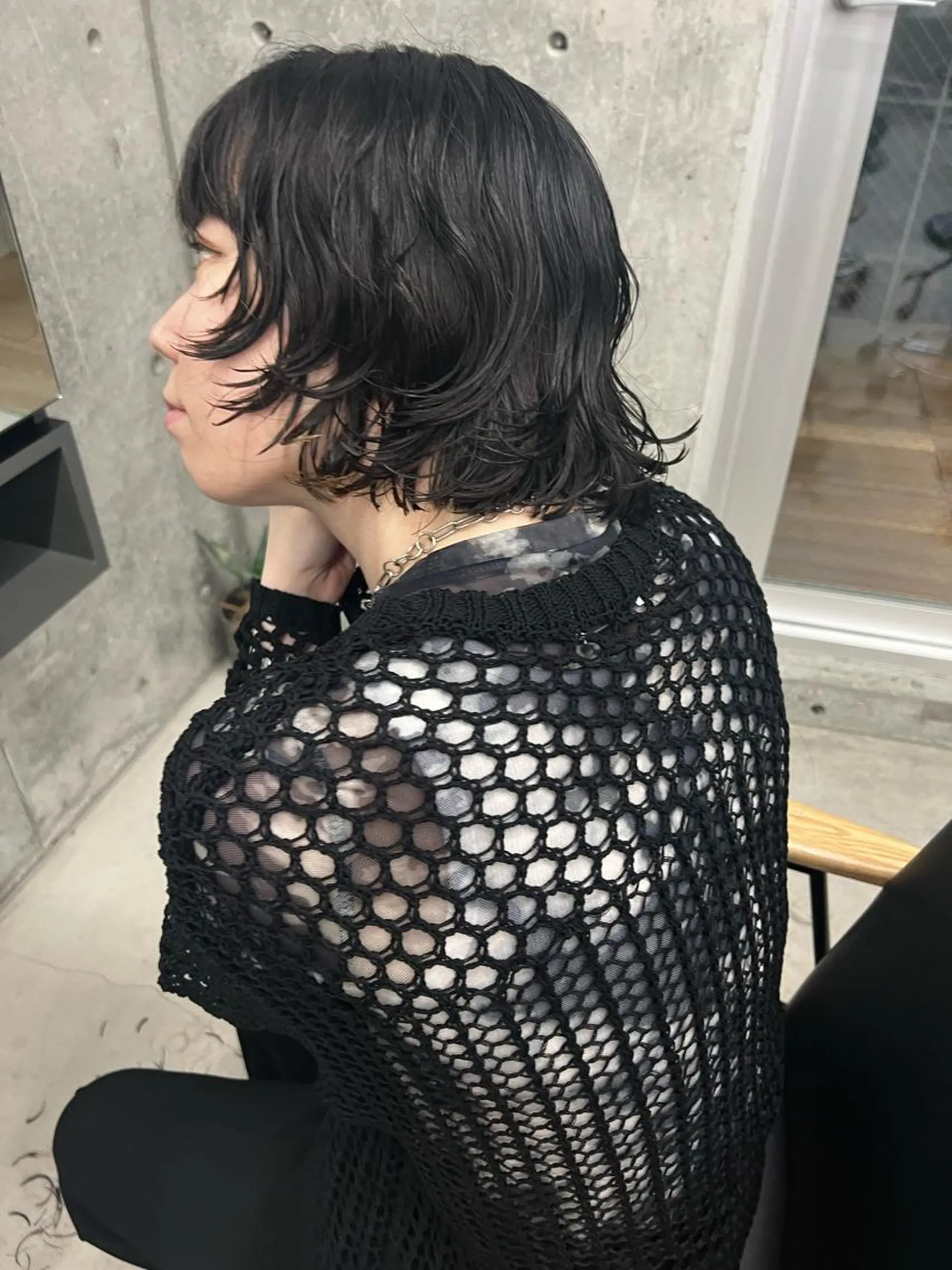 ショート パーマ ボブ 顔周りカット ウルフカット カット ヘアカラー sakoda shunkiのヘアスタイル