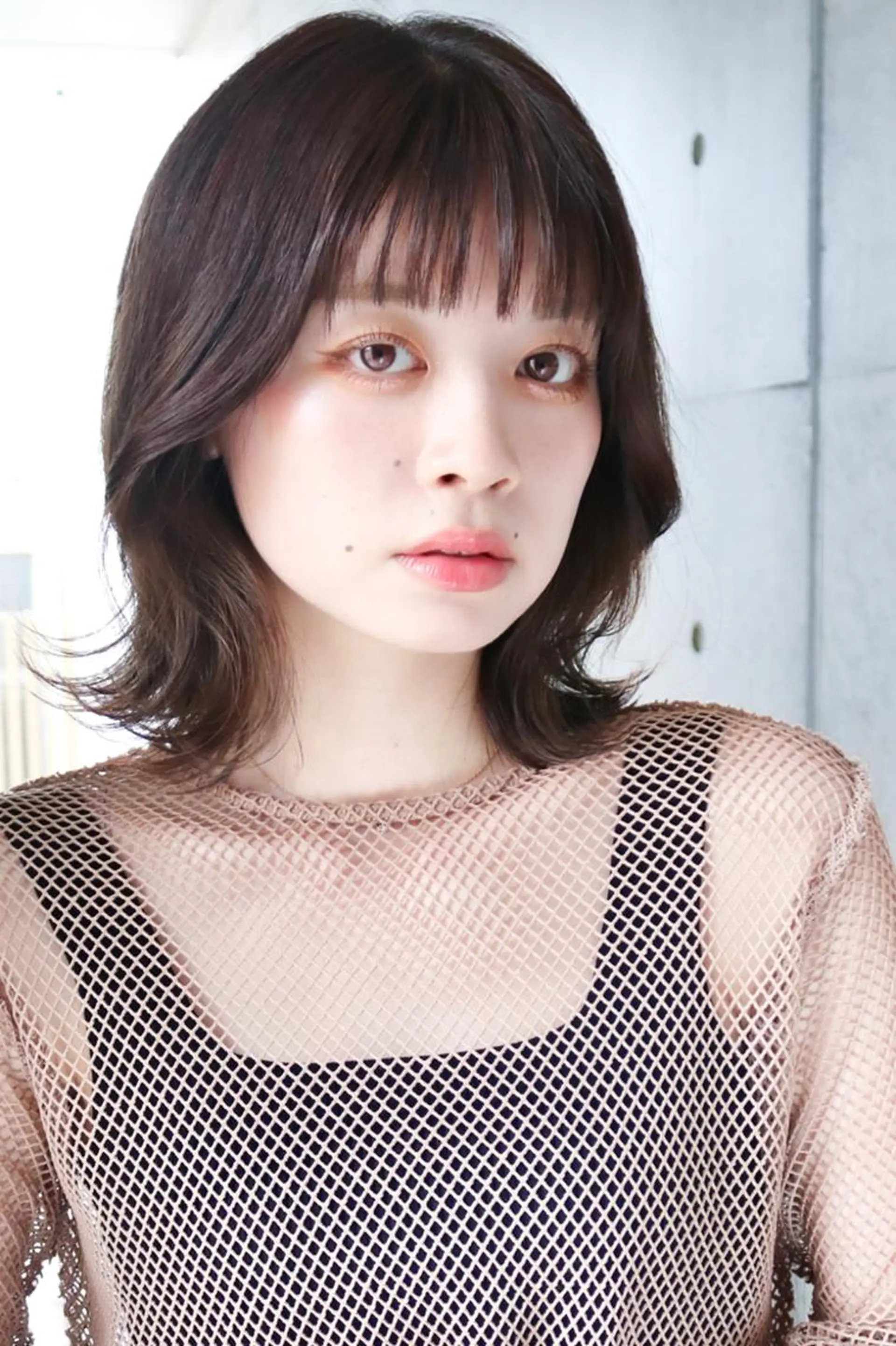 ミディアム 女性カット🌀 カラー⭐️大坂望心のヘアスタイル