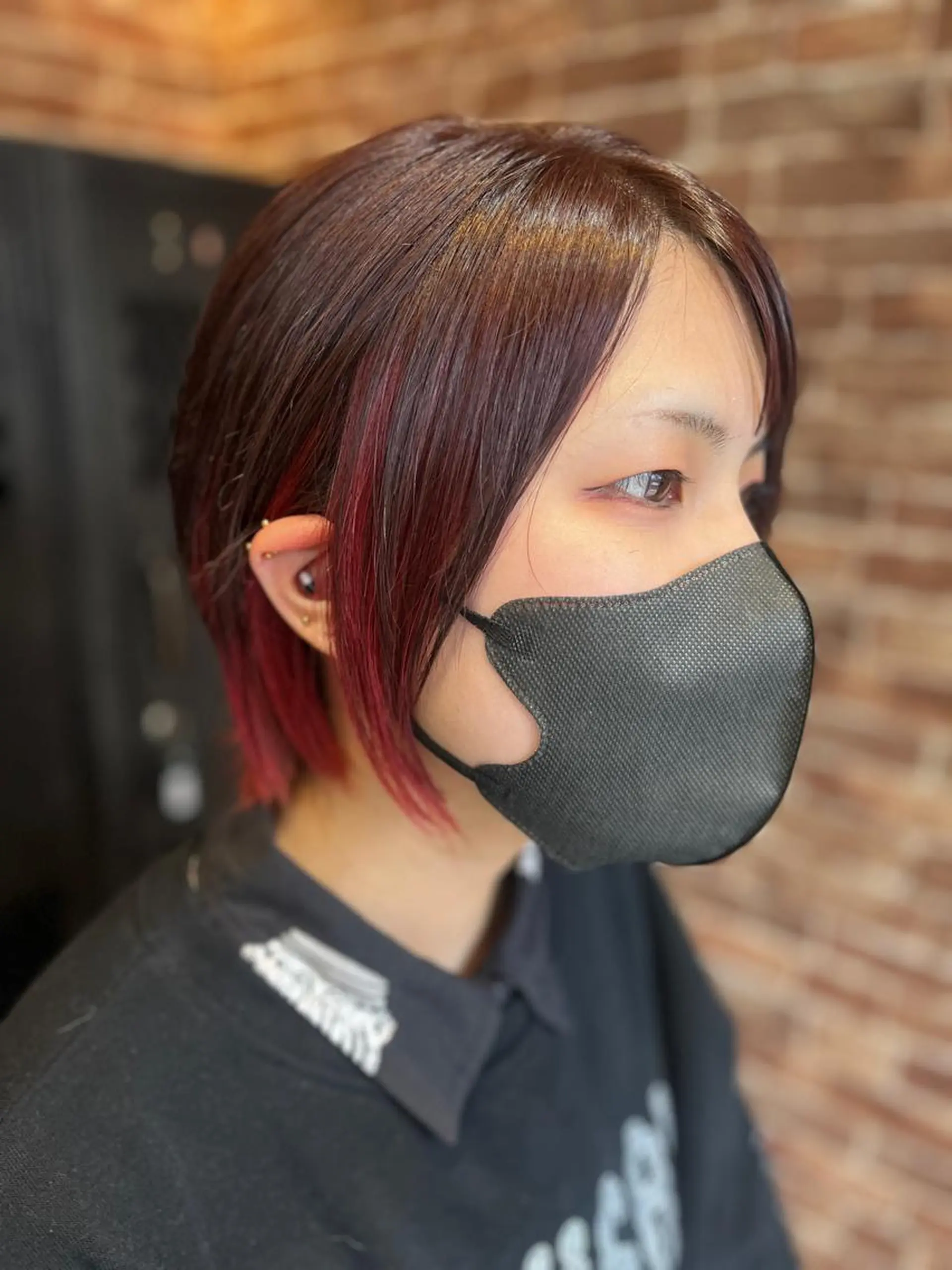 ミディアム カラー パーマ ヘアアレンジ メンズ キッズ ネイル マツエク・マツパ アイブロウ メンズブリーチ メンズハイライト メンズインナーカラー メンズ韓国風 ブリーチ カット ヘアカラー ヘアセット 久木原 ゆりのヘアスタイル