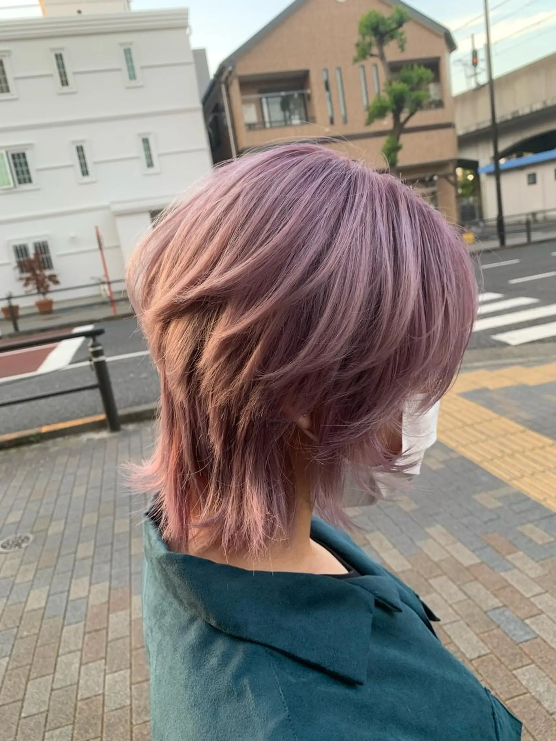 ミディアム カラー ヘアカラー 菊地 旬のヘアスタイル