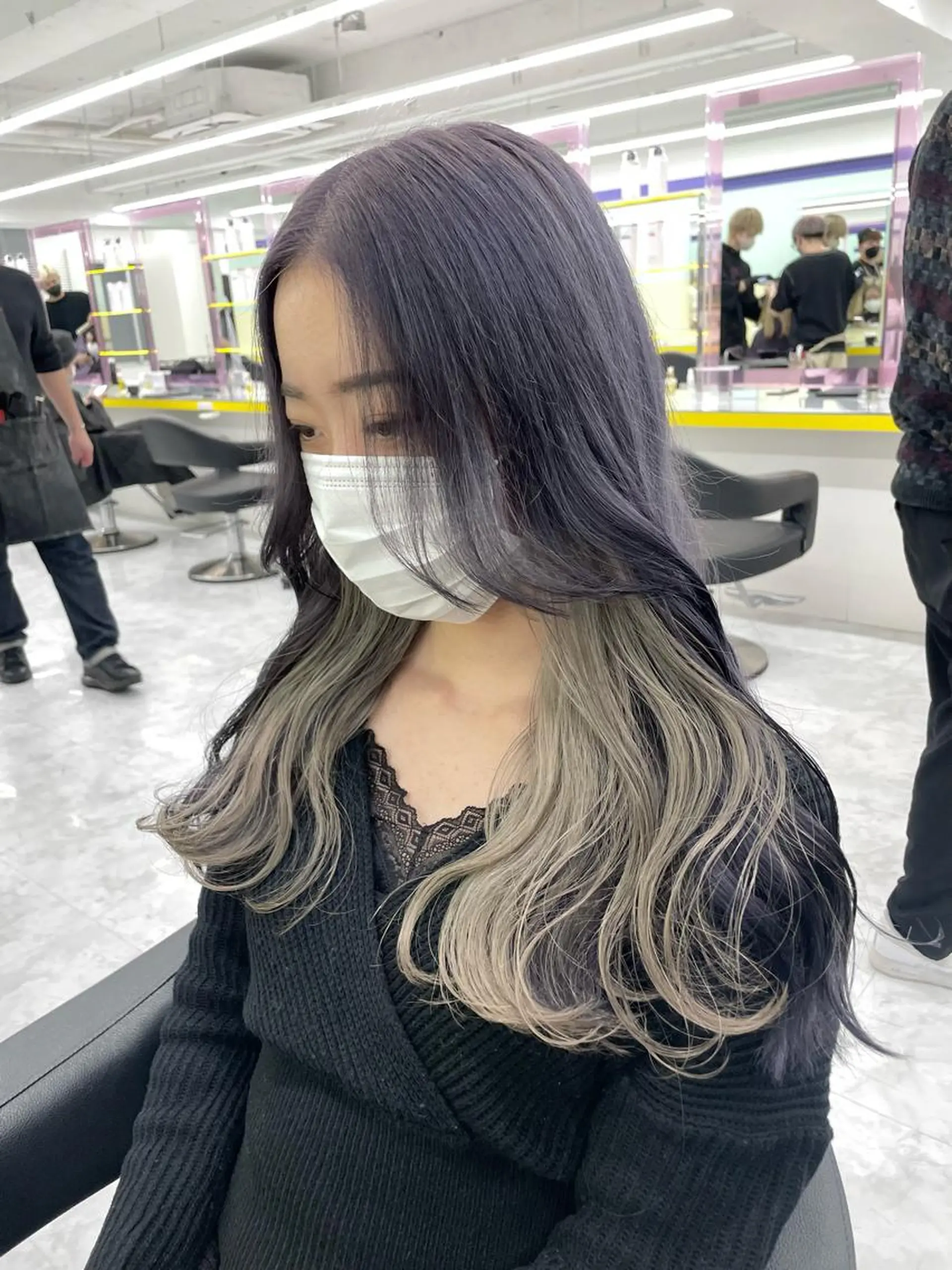 ロング カラー *モデル募集🤍横浜 透明感カラー🫧のヘアスタイル