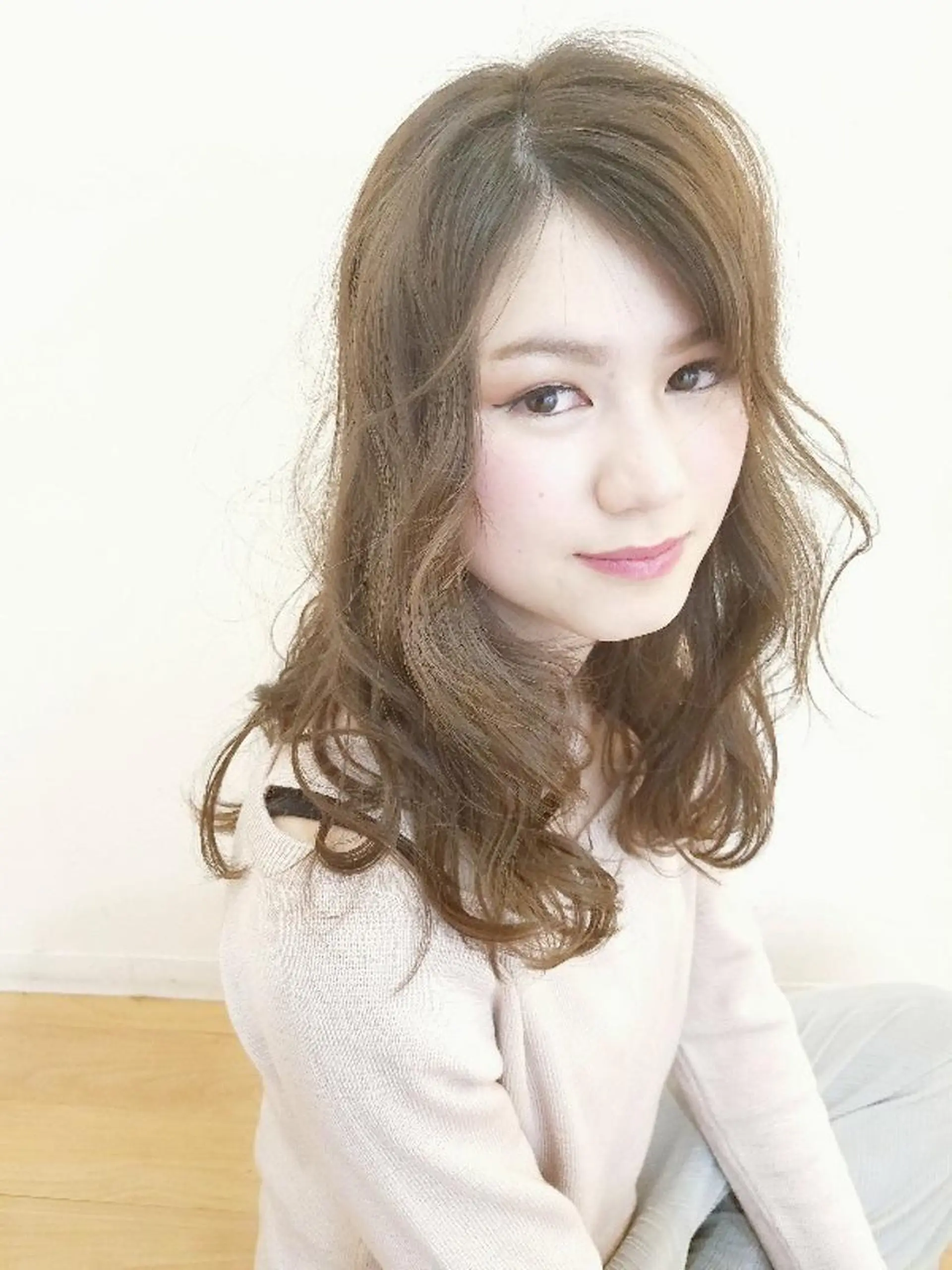 ロング カラー パーマ ロング 髪質改善/ハイライト 小林秀樹のヘアスタイル