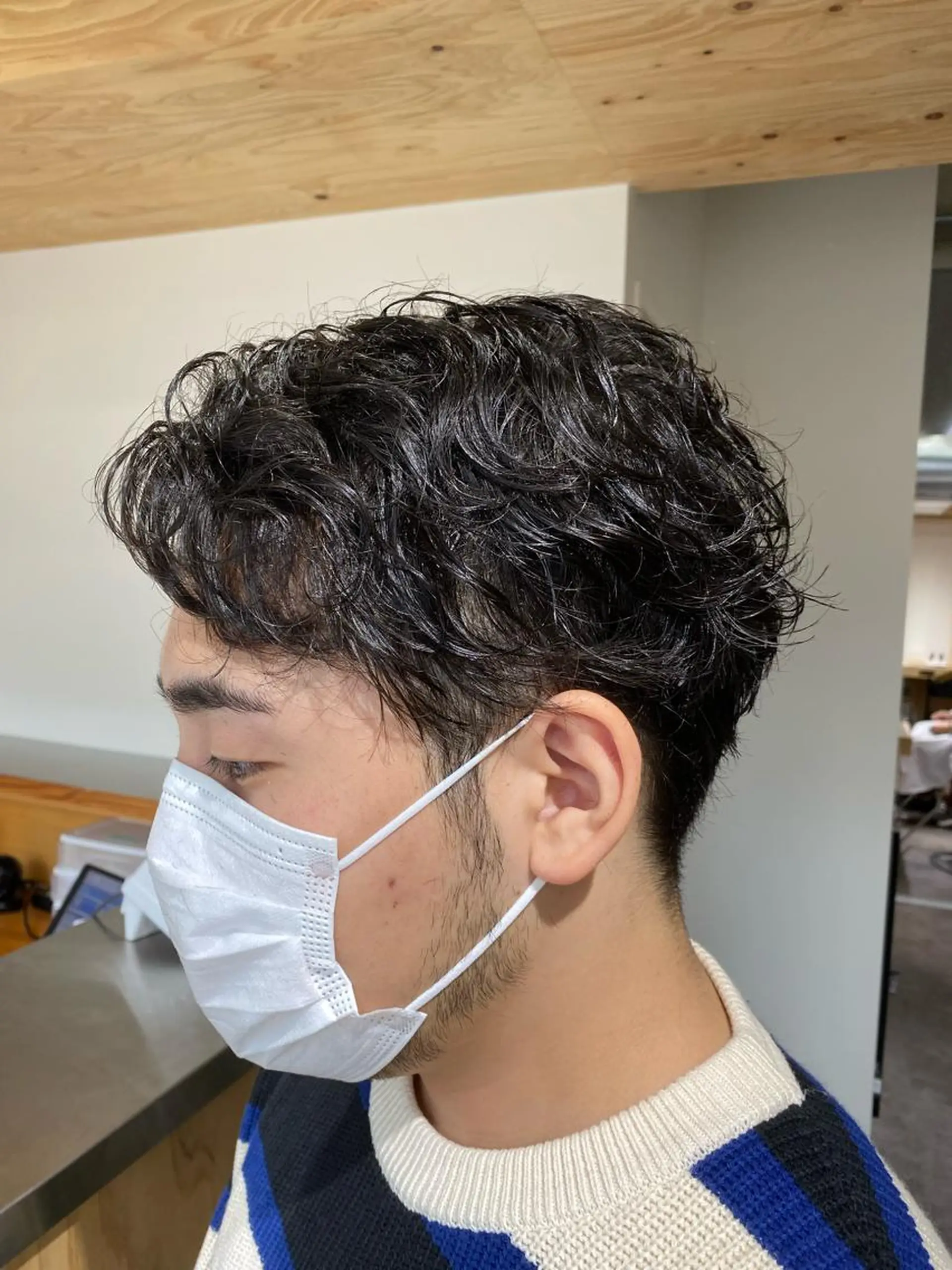 パーマ メンズ カット パーマ トリートメント ヘアセット メンズブリーチカラー /パーマ ごーた立川のヘアスタイル