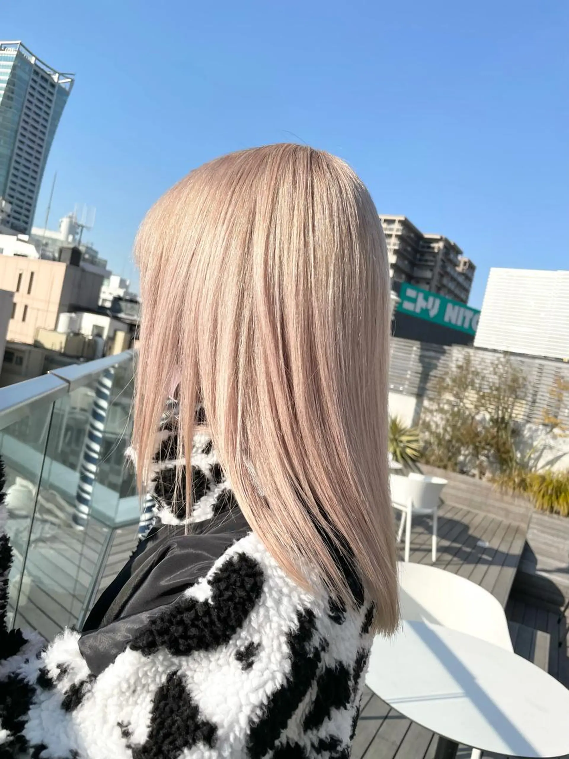 セミロング カラー ヘアカラー トリートメント レイヤー/ハッシュ 渋谷/サッタのヘアスタイル