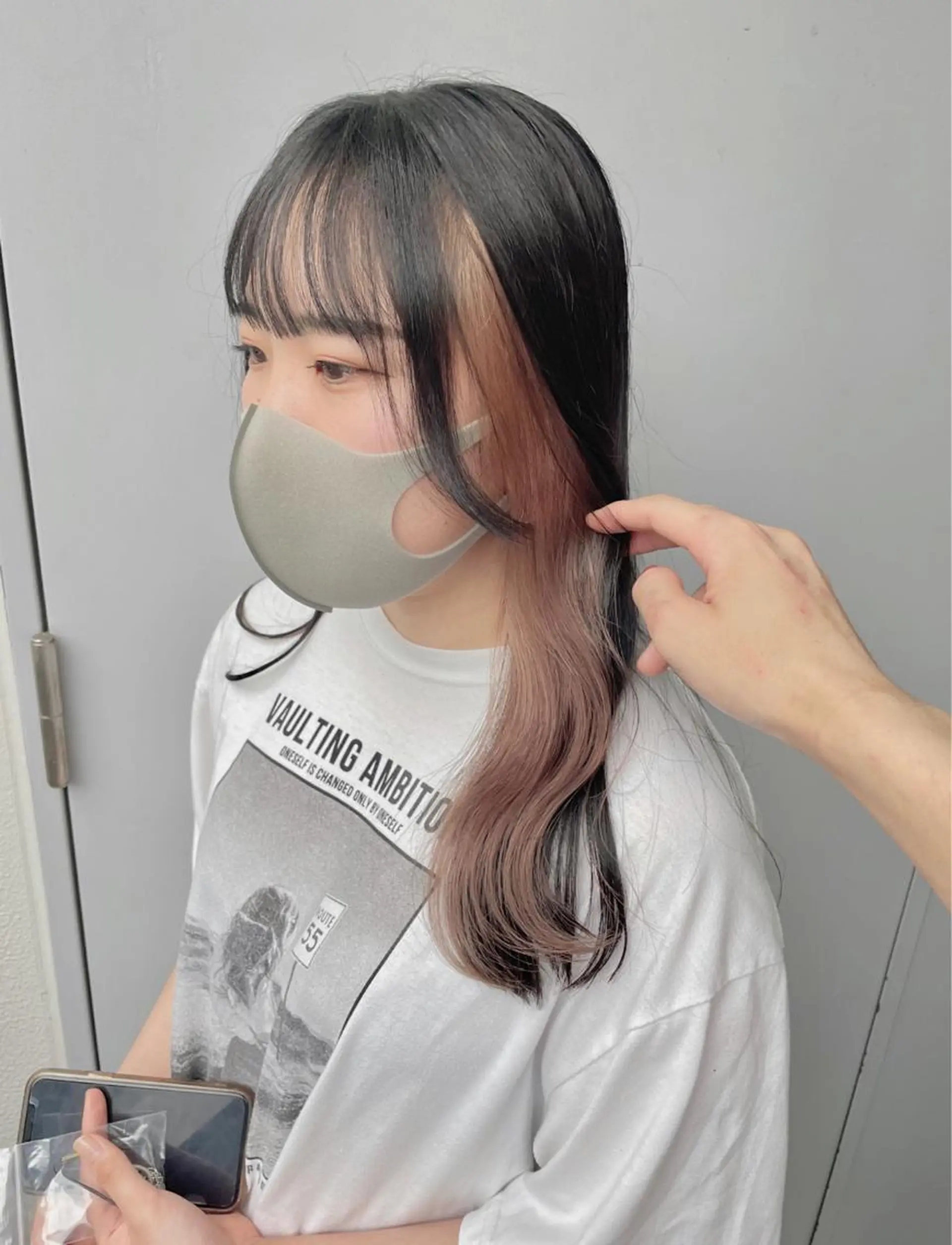 ロング カラー ヘアカラー トリートメント ヘッドスパ ヘアセット ベージュカラー💖 やすひろのヘアスタイル
