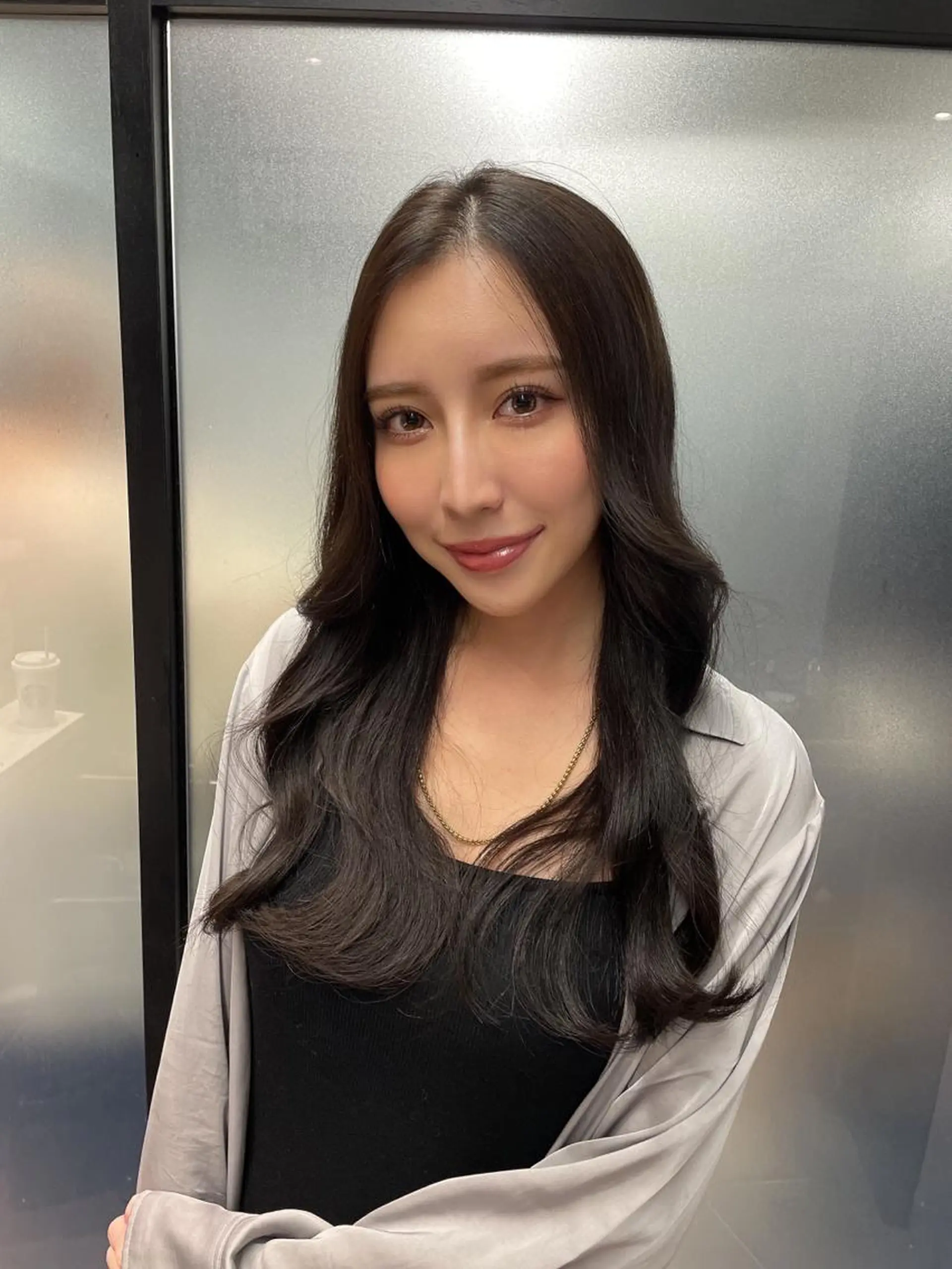 ミディアム カラー 韓国ヘア 店長NEGIのヘアスタイル