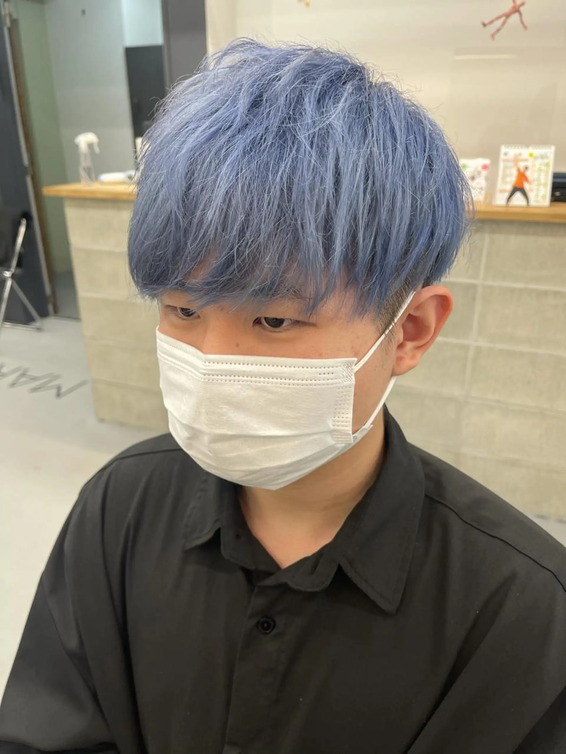 カラー メンズ カット ヘアカラー 森本裕/オーナー/ スパイラルパーマのヘアスタイル