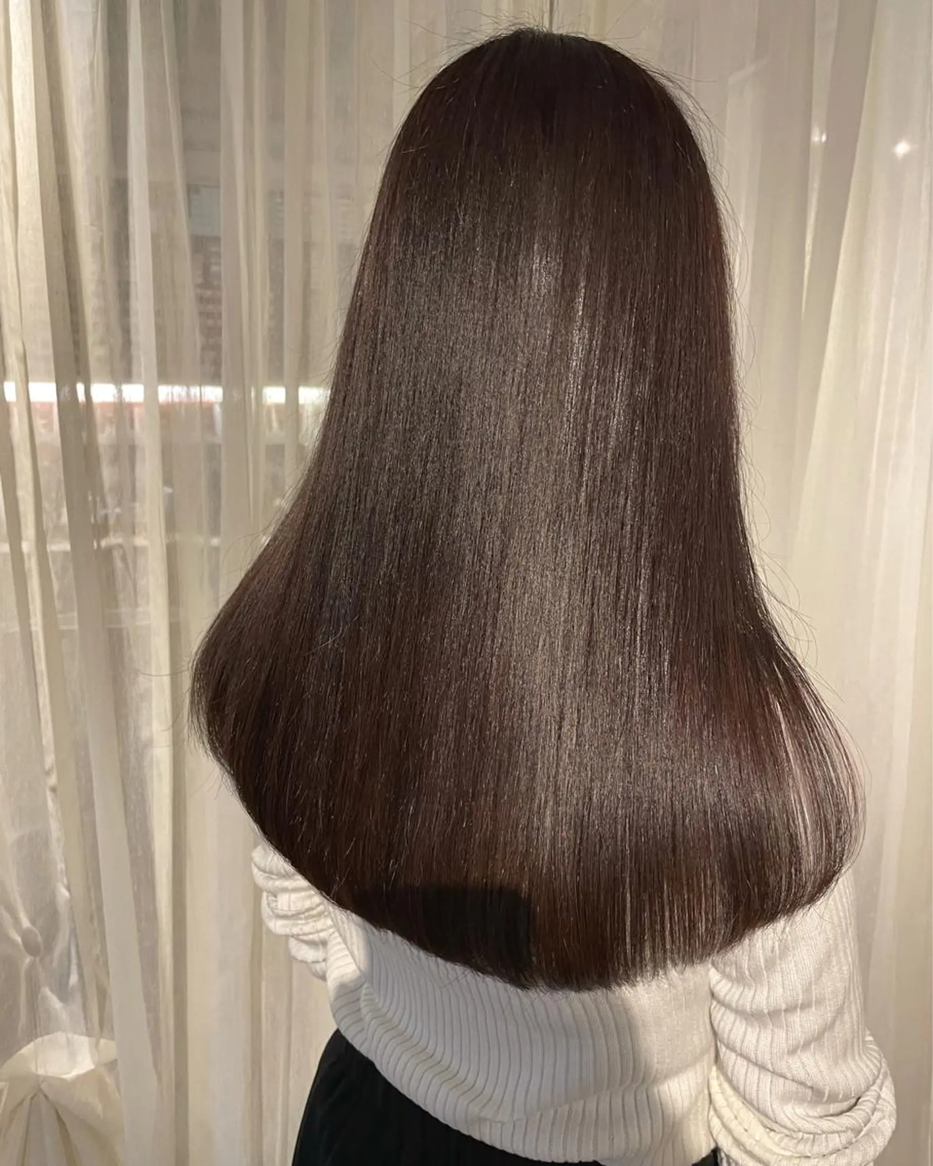 ロング 髪質改善 縮毛矯正 カット 縮毛矯正 トリートメント Sherry/R 三川町　木村祐里奈のヘアスタイル