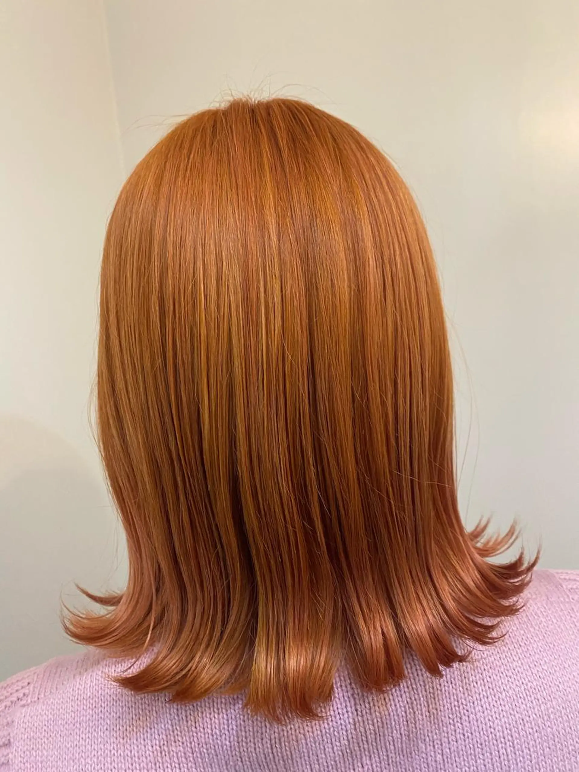 セミロング ブリーチ毛対応酸性 ストレート🌈サキのヘアスタイル