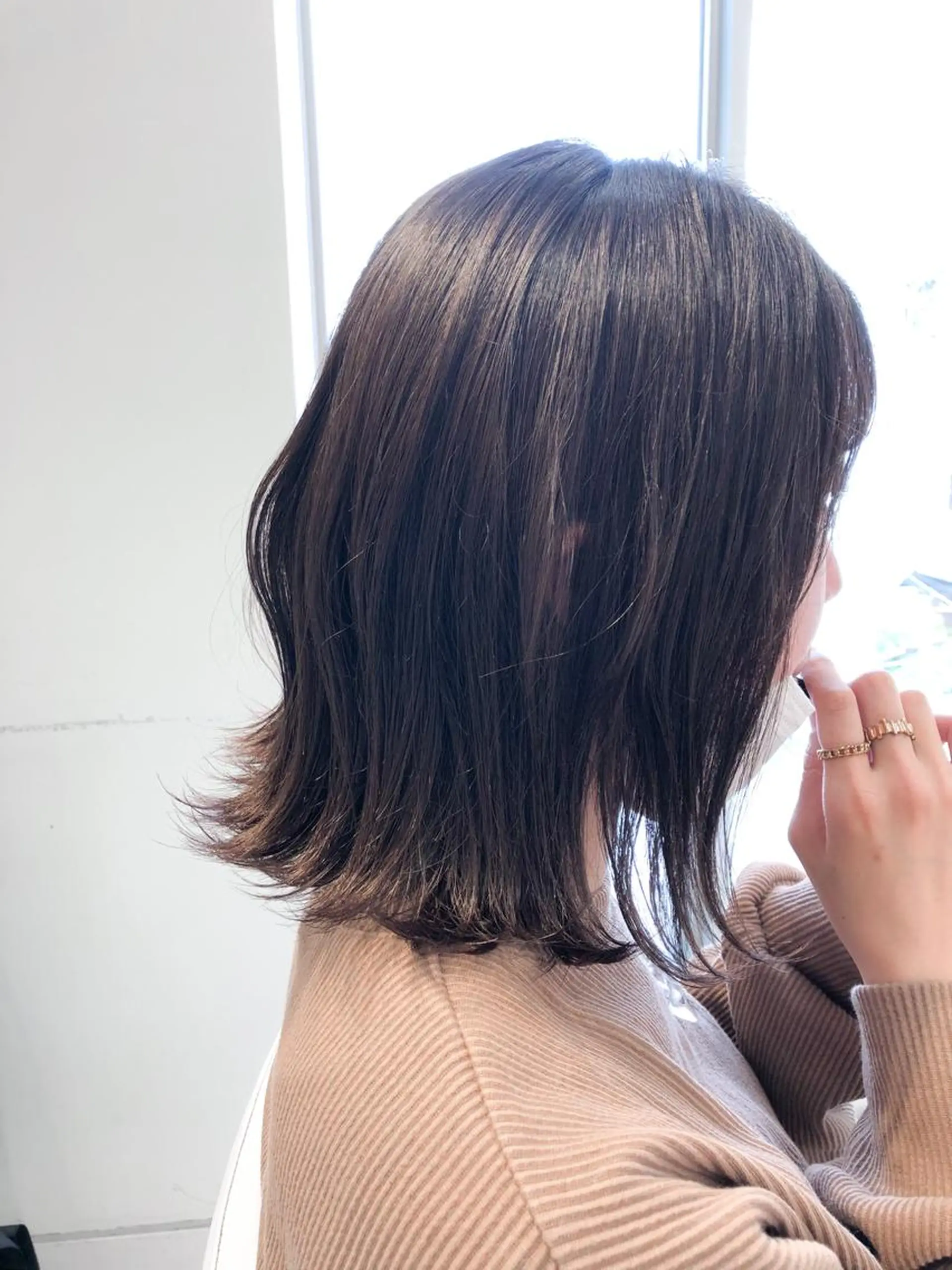 ミディアム カラー ボブ 外ハネヘア レイヤー×髪質改善✨ 渋谷/佐藤侑哉のヘアスタイル