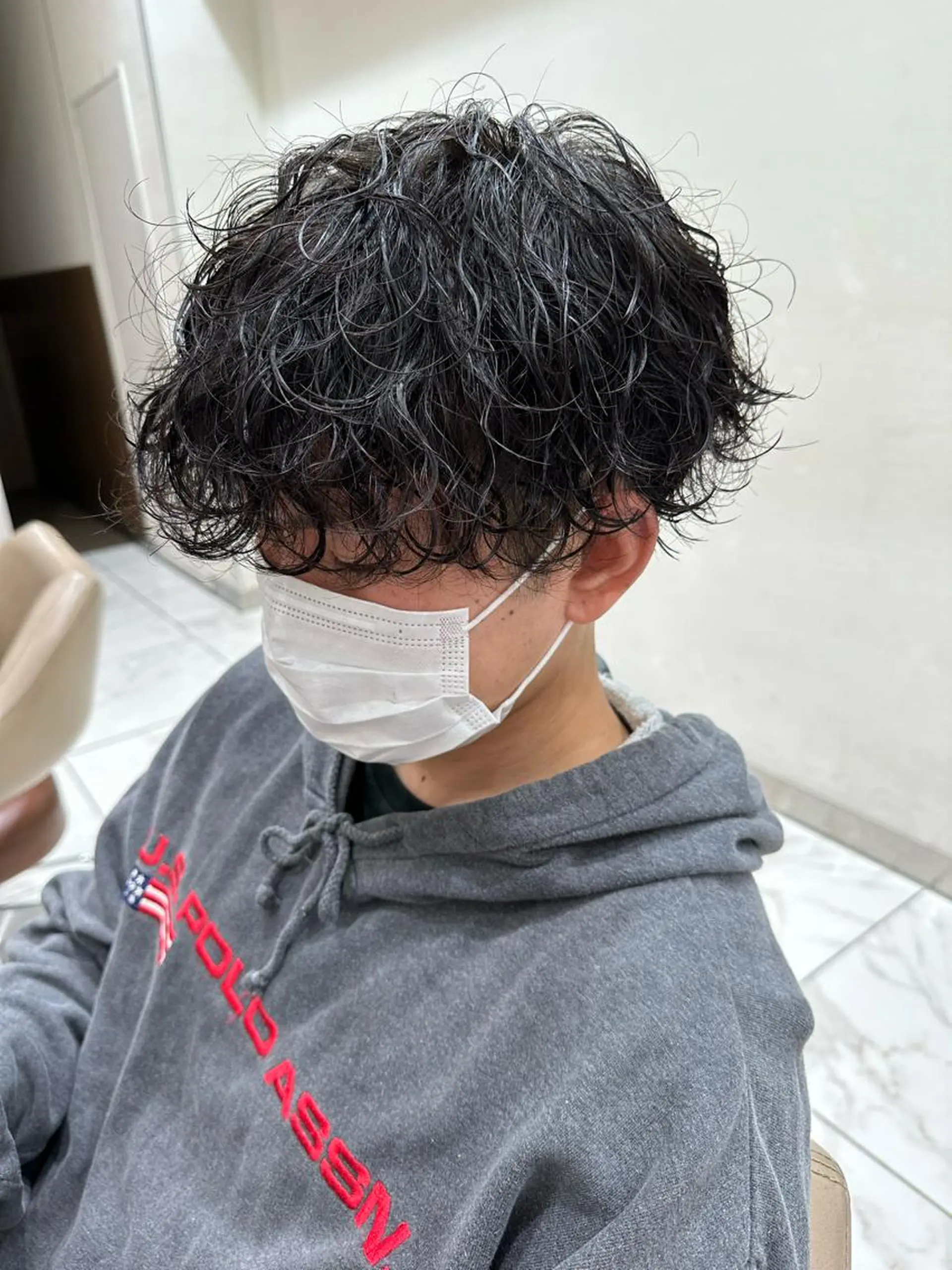 パーマ メンズ マッシュ メンズパーマ 刈り上げ LANKA所属・ブリーチパーマ 🎀Rumiのヘアスタイル