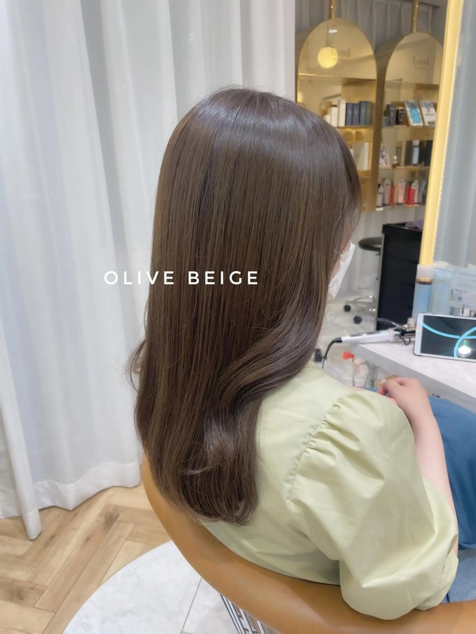 ロング カット ヘアカラー トリートメント 育休中4/30- 予約受付/野崎かよのヘアスタイル