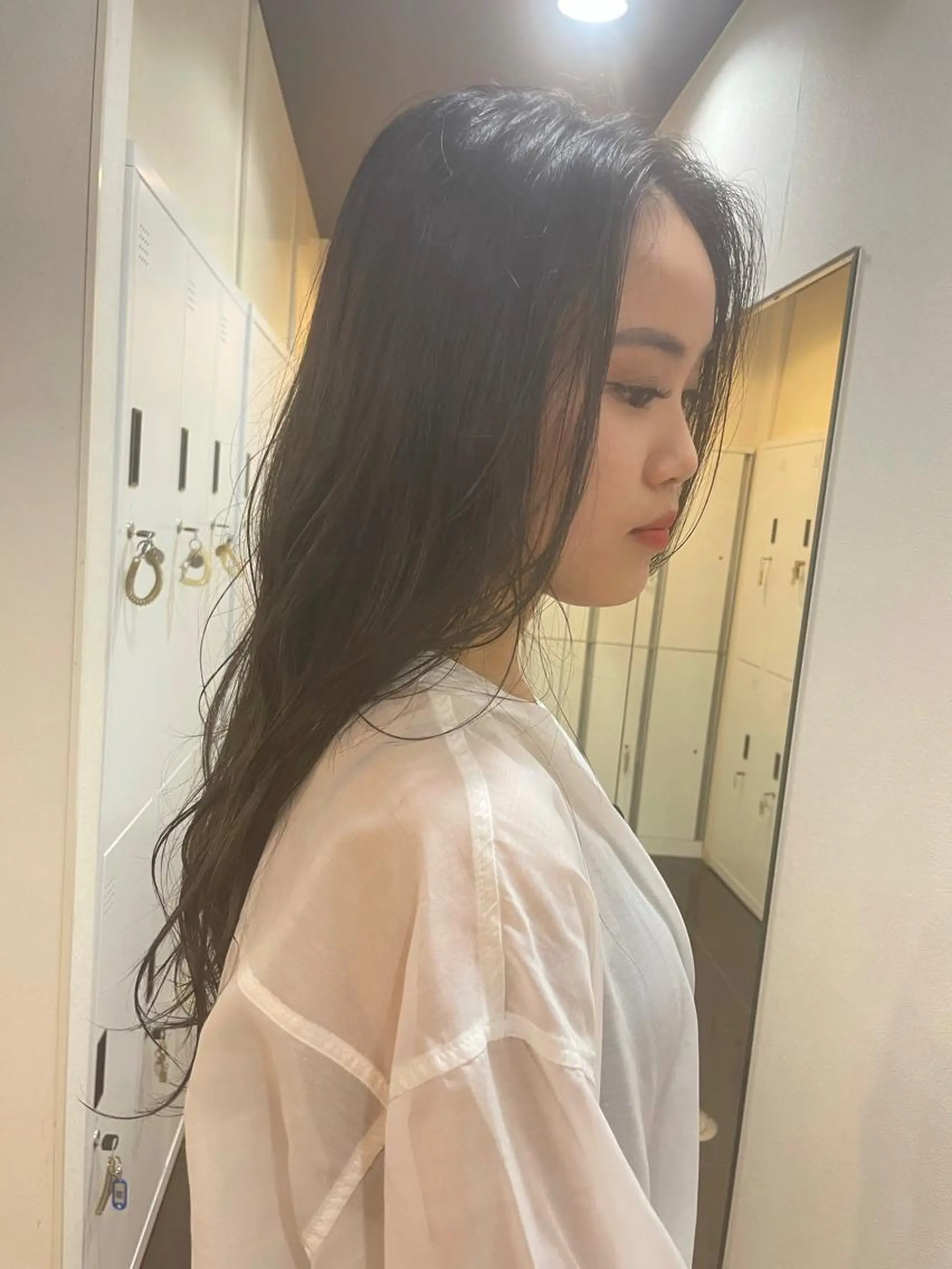 ロング カラー ハイトーン/暖色/ 眉/メイク/Rinaのヘアスタイル