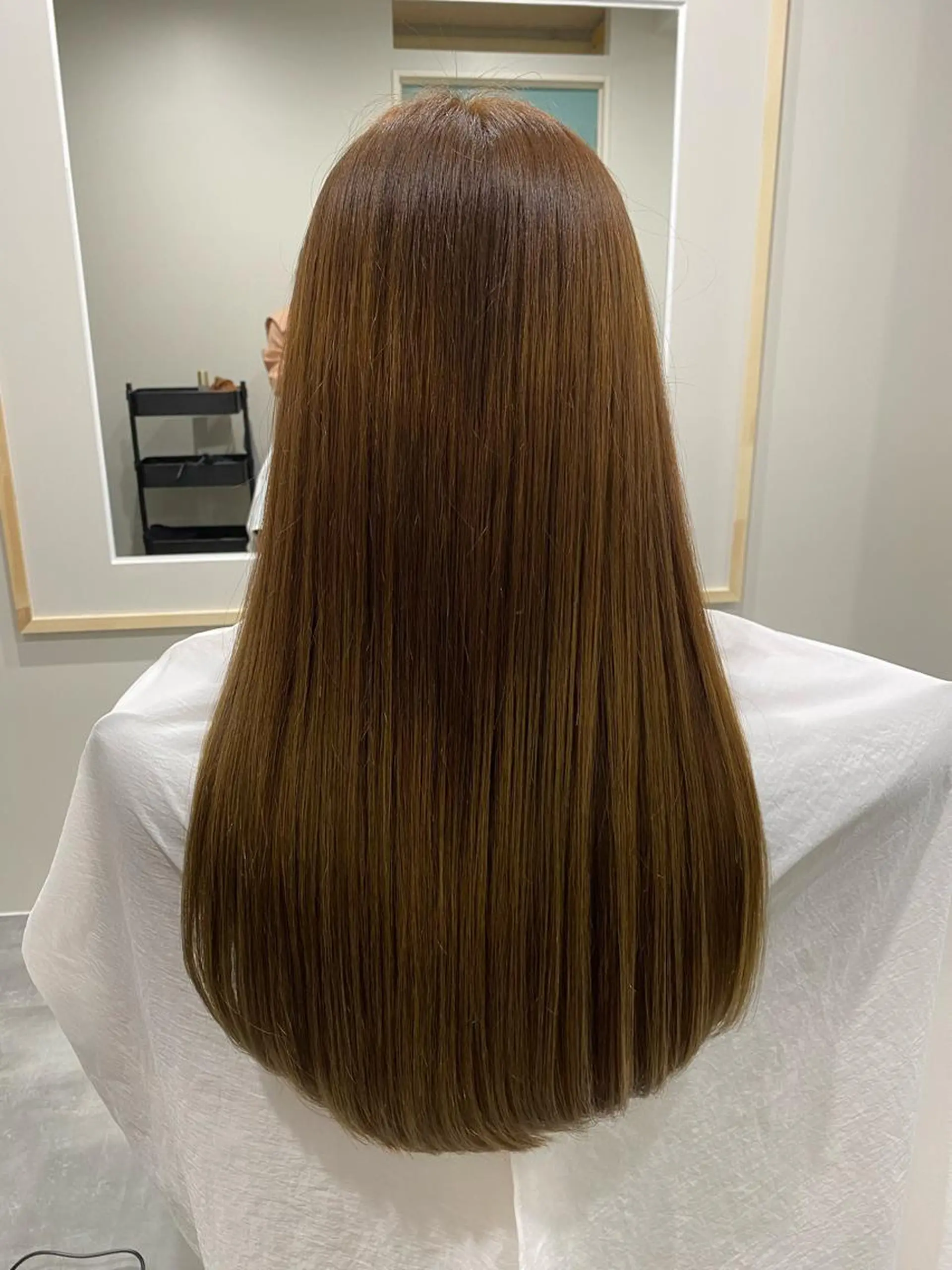 ロング 髪質改善 縮毛矯正 トリートメント カジカワサキ/髪質 改善/クロスパーマのヘアスタイル
