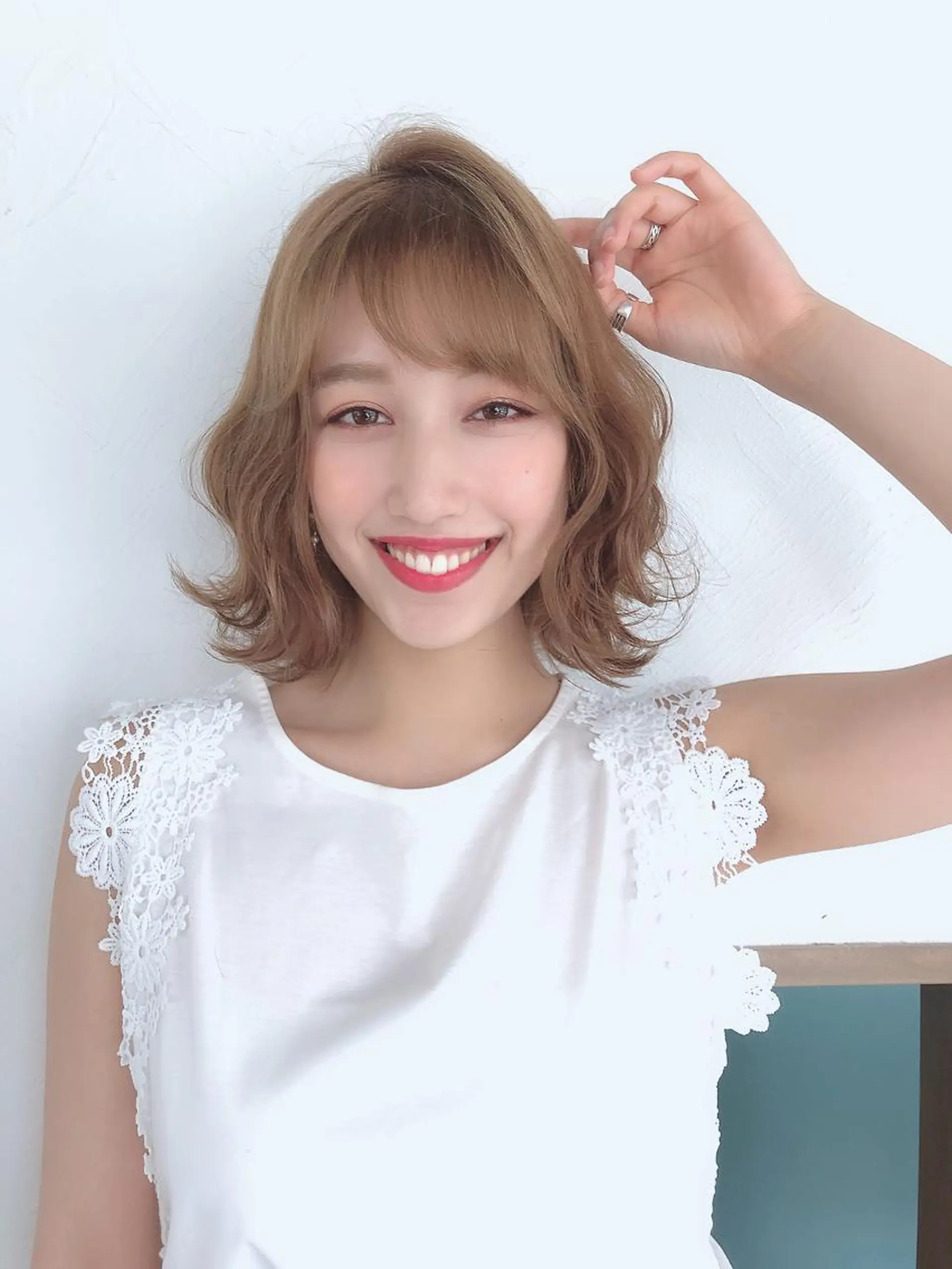 カラー ミディアム ボナセーラ・ ビバーチェ　田上台店のヘアスタイル