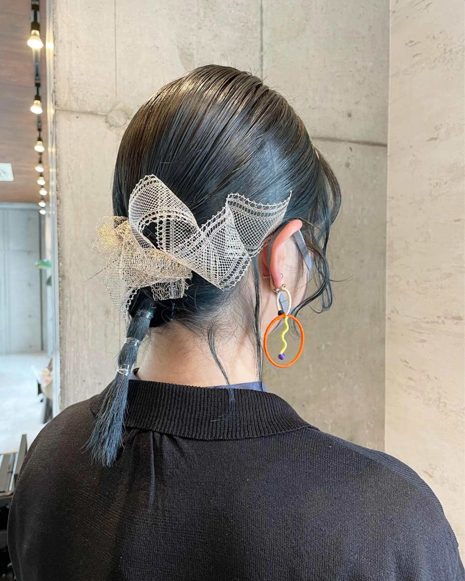 セミロング ヘアアレンジ 女性に人気♪ はやしほのかのヘアスタイル