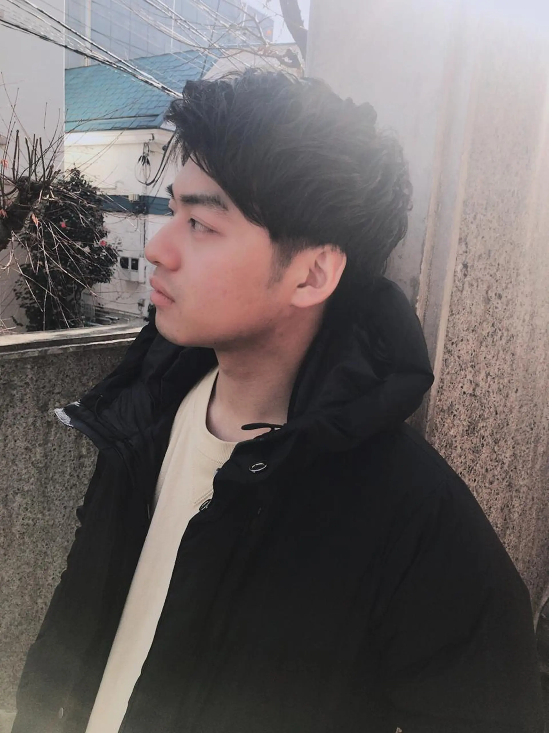 ショート カラー パーマ ヘアアレンジ メンズ カット ちこ .のヘアスタイル