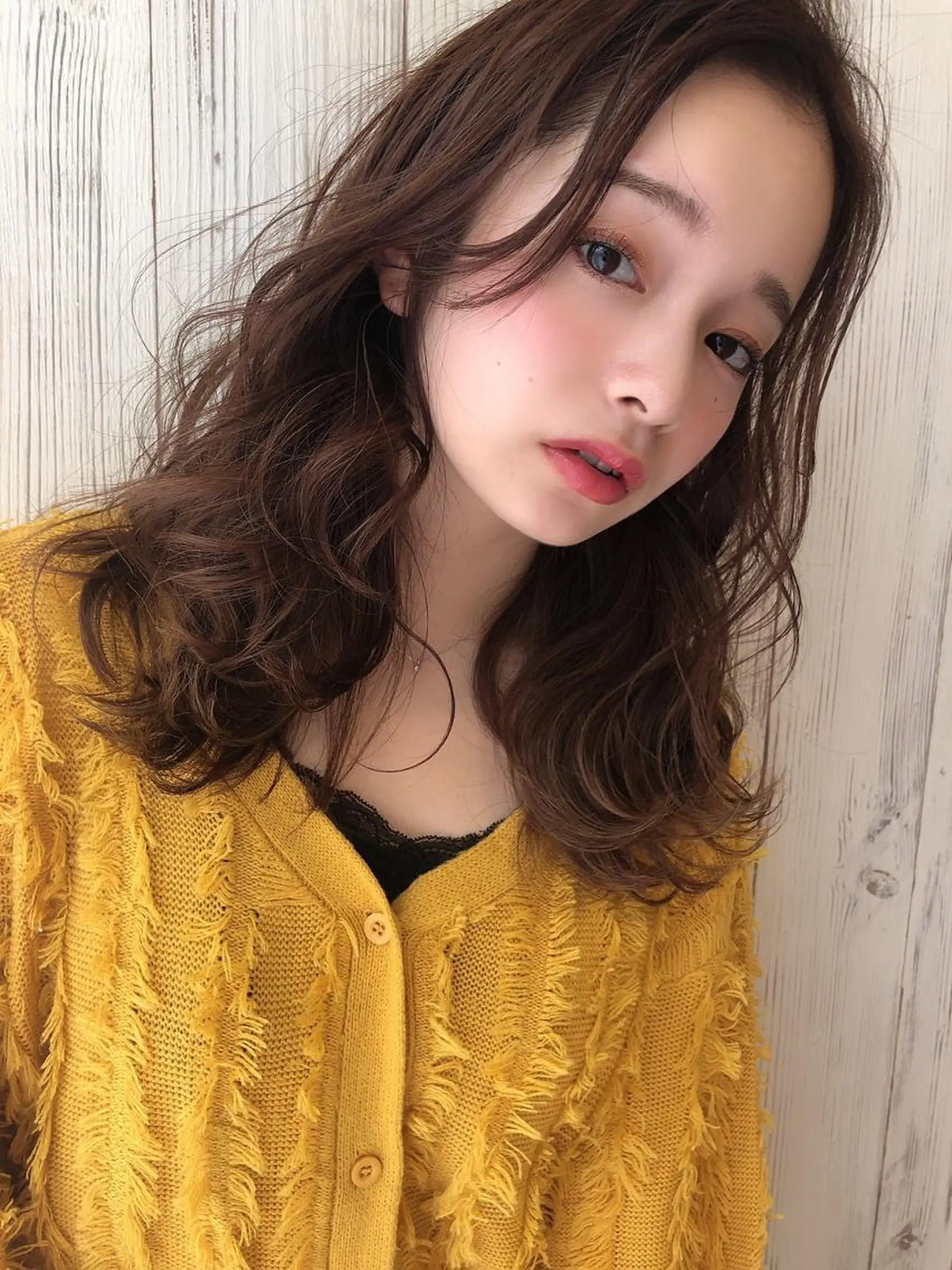 セミロング カラー ルービック 奈良のヘアスタイル
