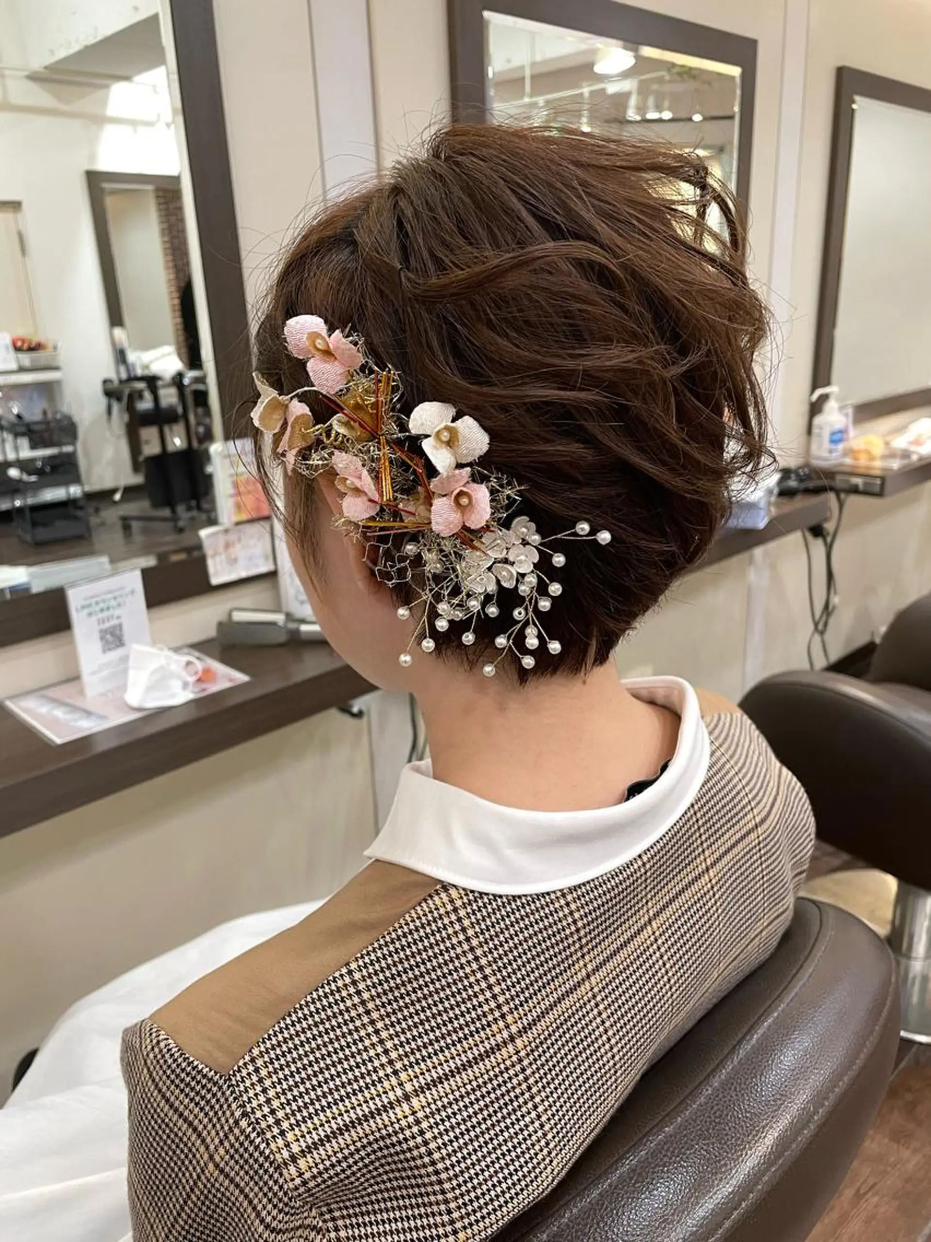 ショート ヘアアレンジ 成人式 高橋 隆一のヘアスタイル