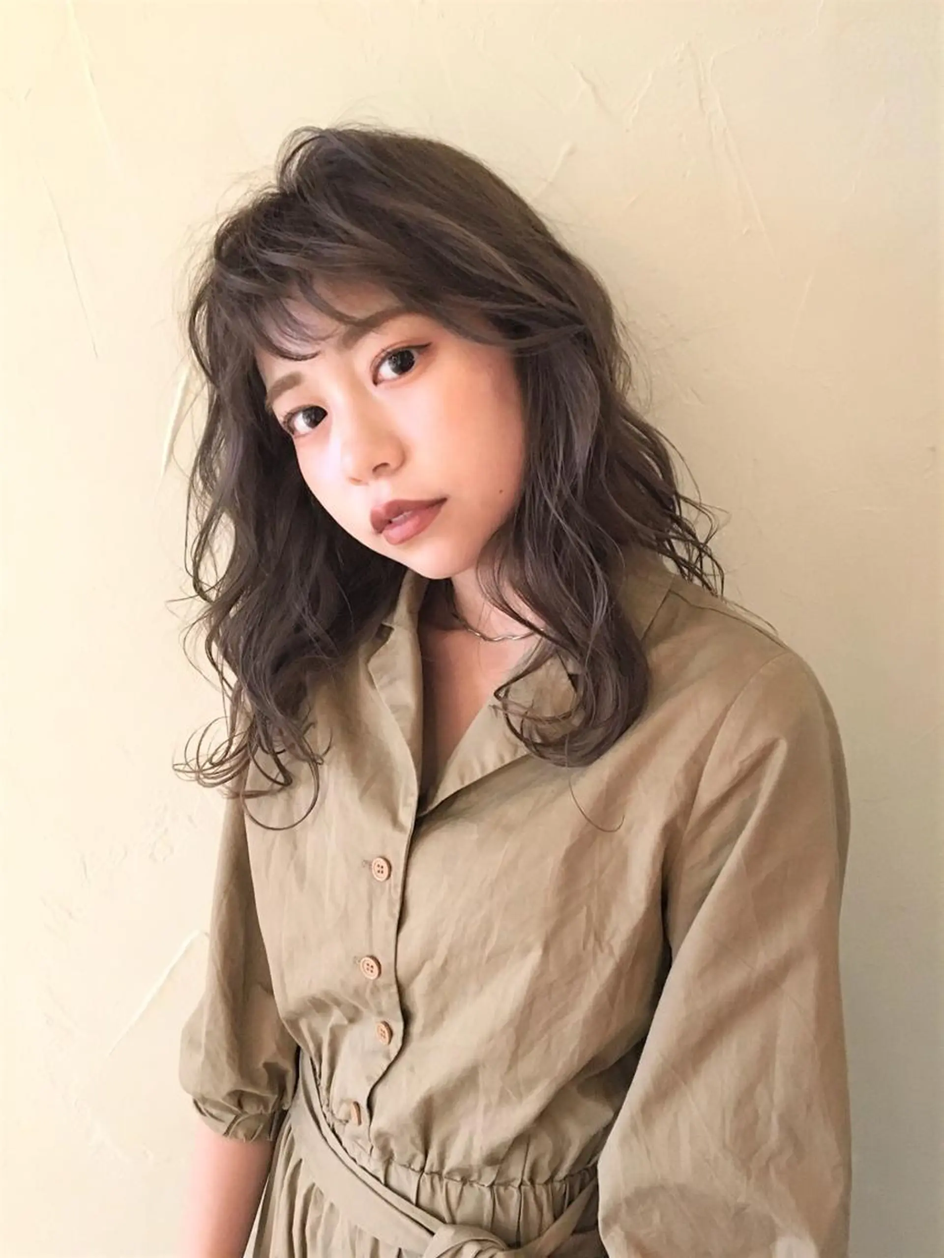 セミロング シマダ アユミのヘアスタイル