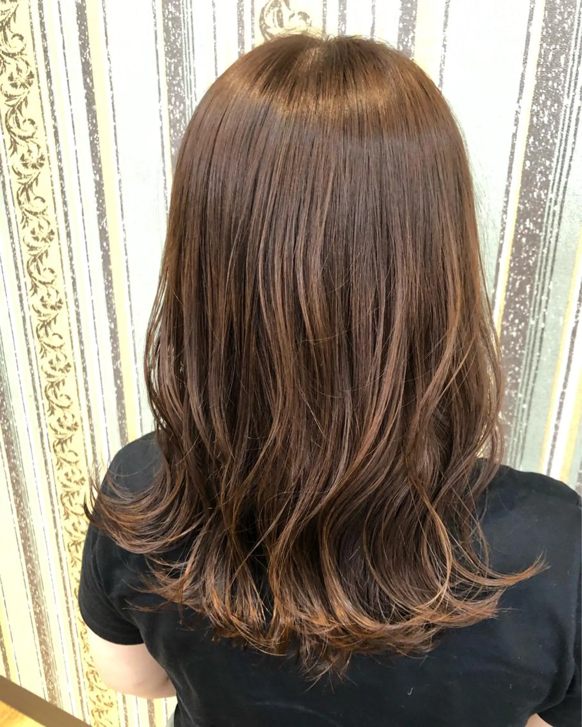 ロング カラー ヘアカラー トリートメント 佐藤 美幸のヘアスタイル