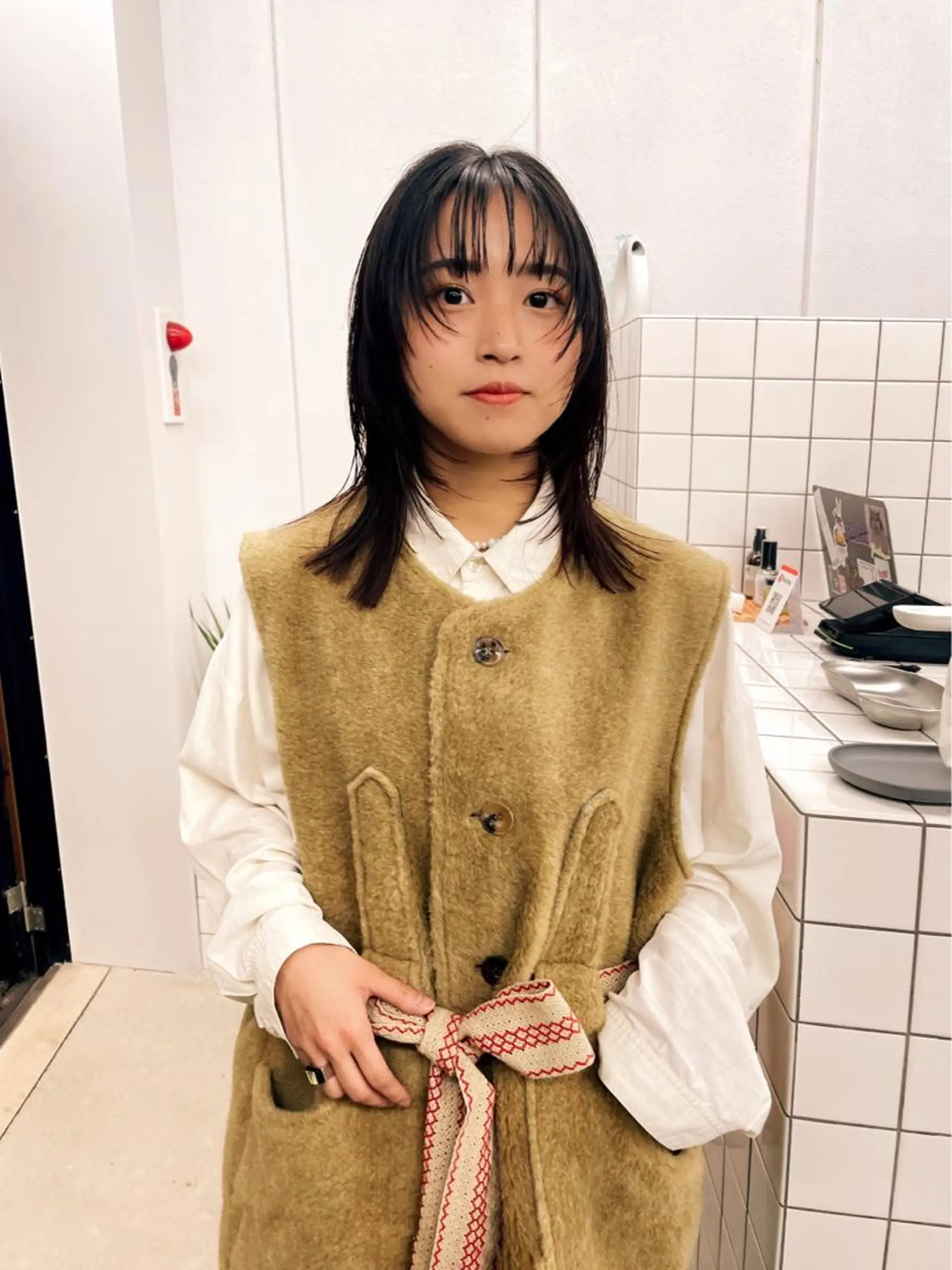 ミディアム カット ヘアカラー トリートメント 関 京磨のヘアスタイル