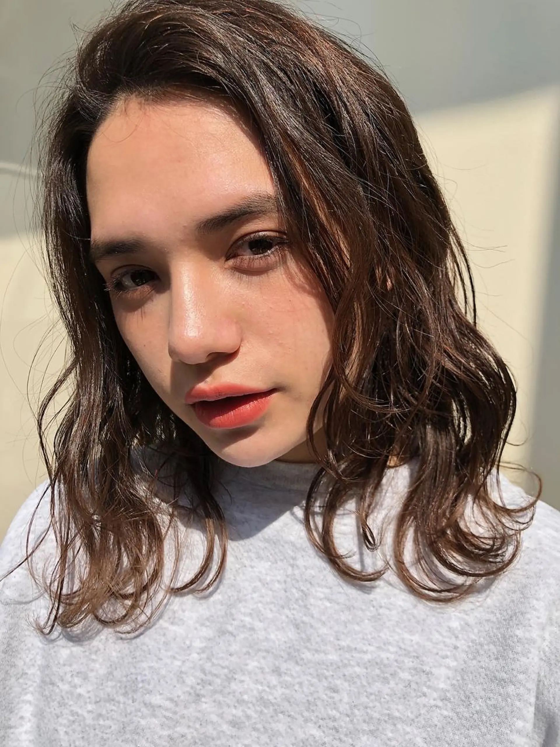 ミディアム カット ヘアカラー トリートメント 一ノ瀬 暁のヘアスタイル