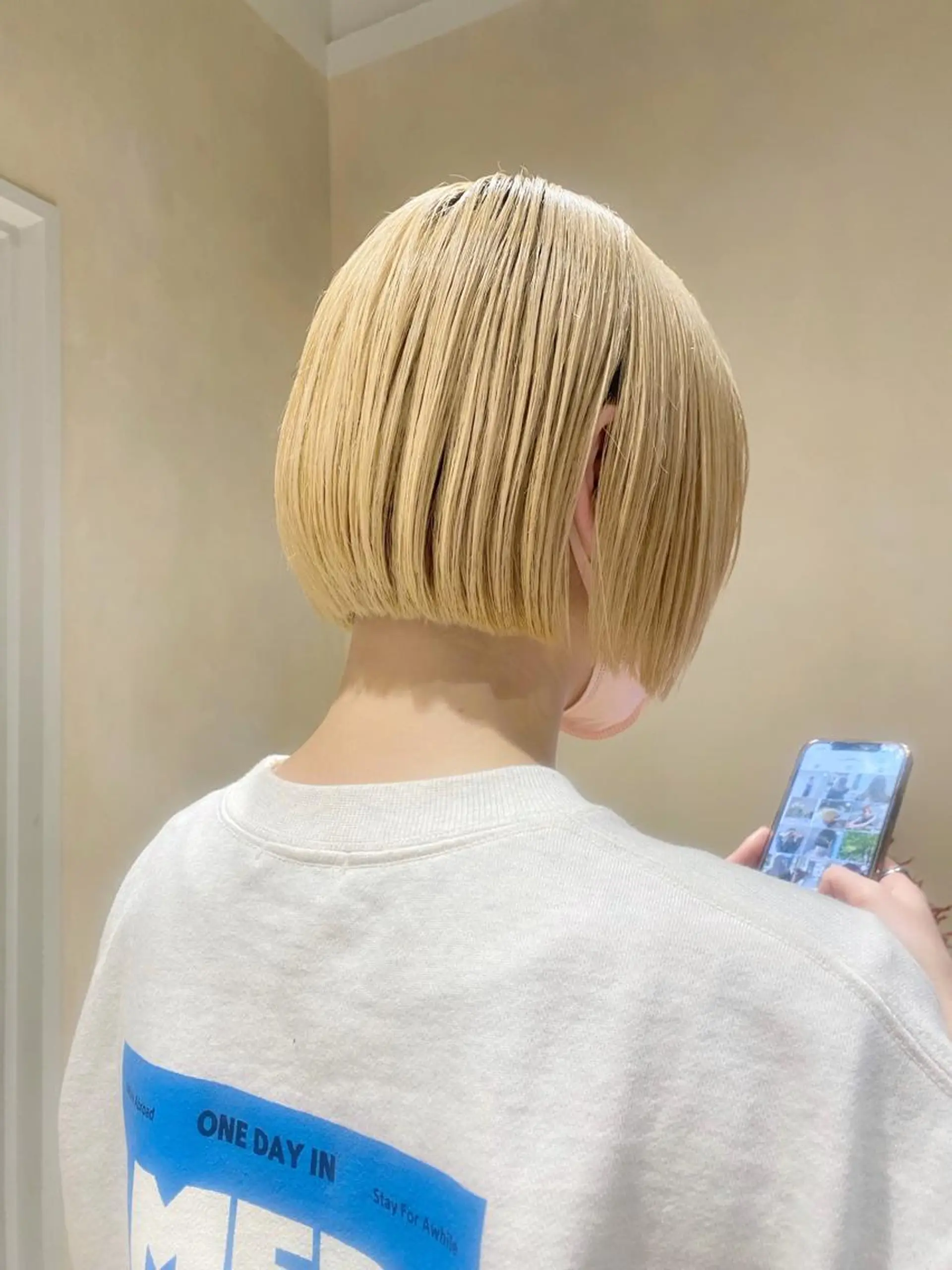 ショート カラー ボブ/ミニボブ 透明感カラーkadoのヘアスタイル