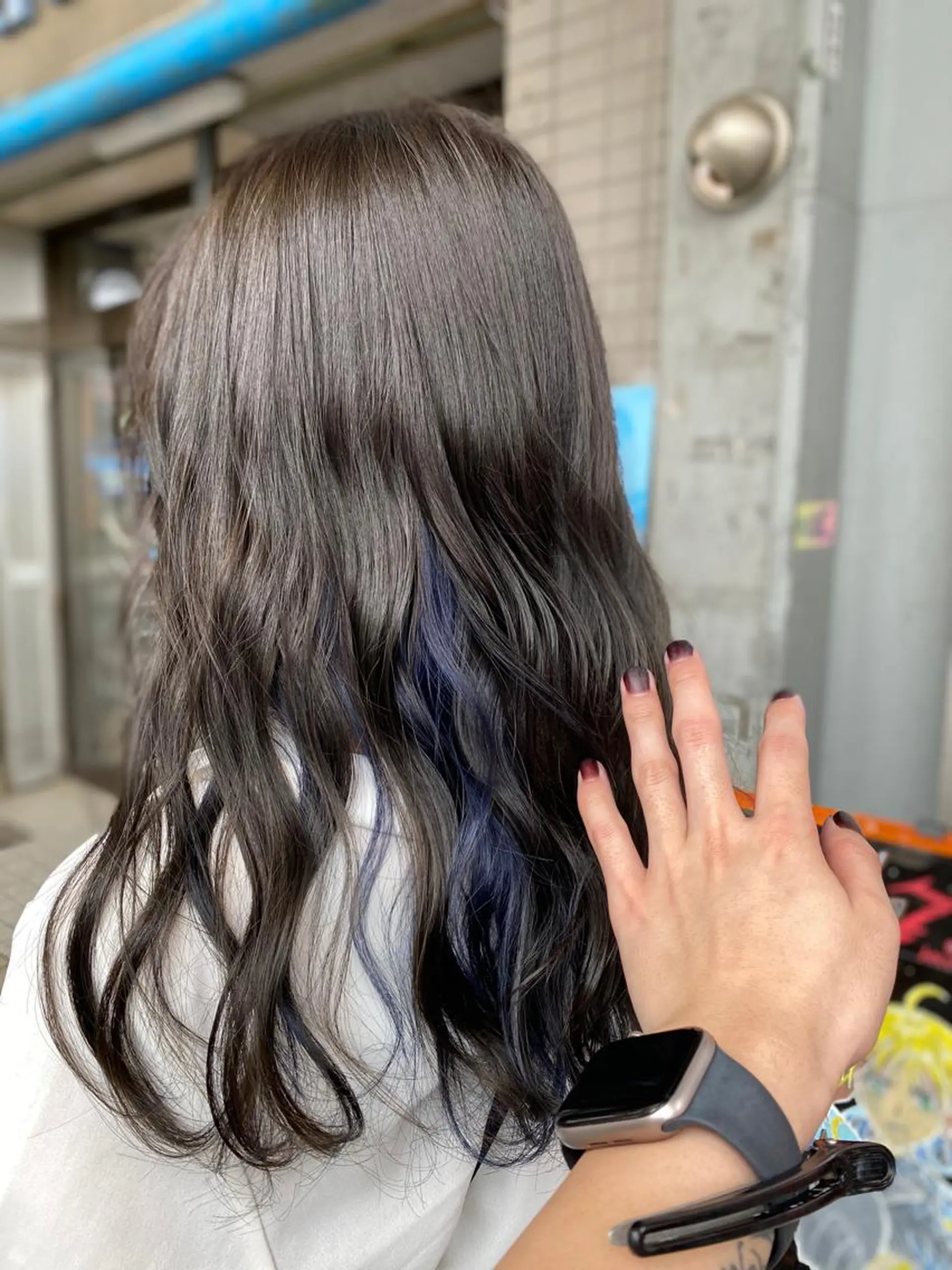 セミロング ヘアカラー ゆぴ☾‪/推しカラー /ハイトーンのヘアスタイル