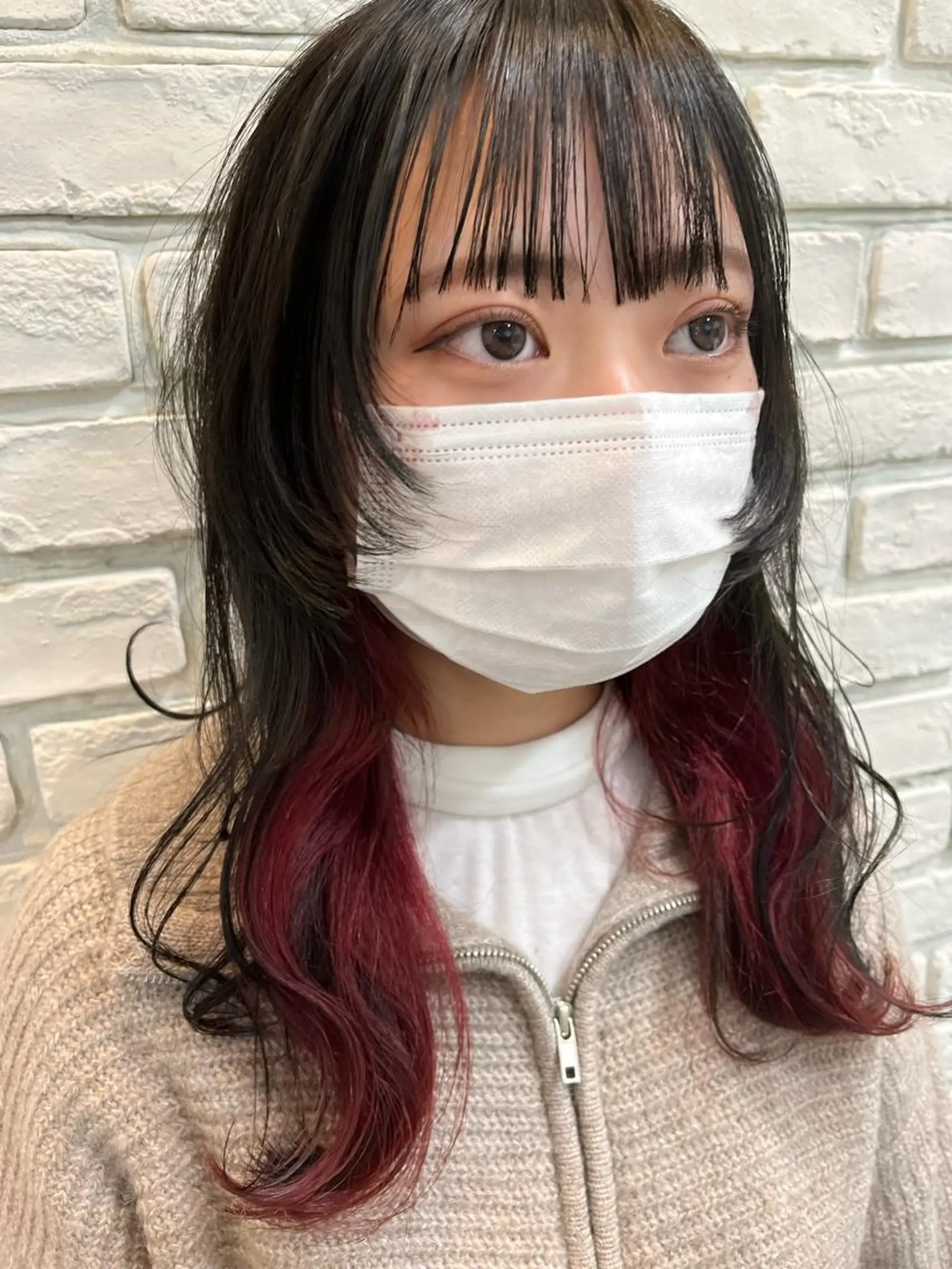 ロング カラー ピンクカラー ウルフカット カット ヘアカラー トリートメント SOYON 🤍CHIZU🤍.のヘアスタイル