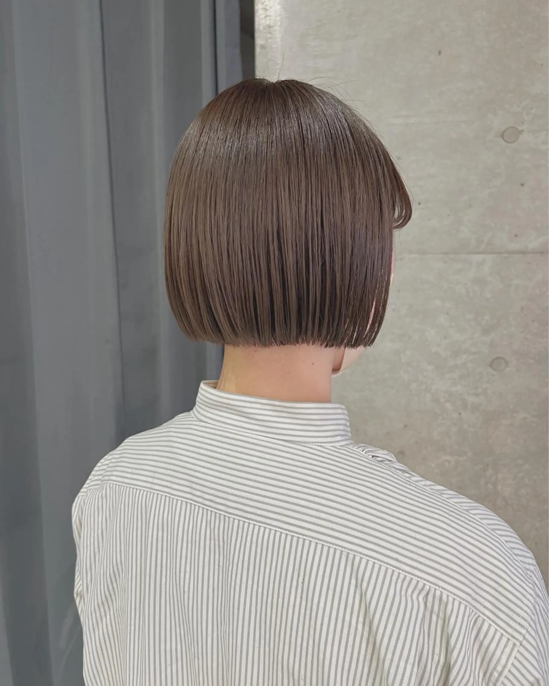 ショート カラー ボブパーマコテ巻き風 パーマNo1深江秀平のヘアスタイル