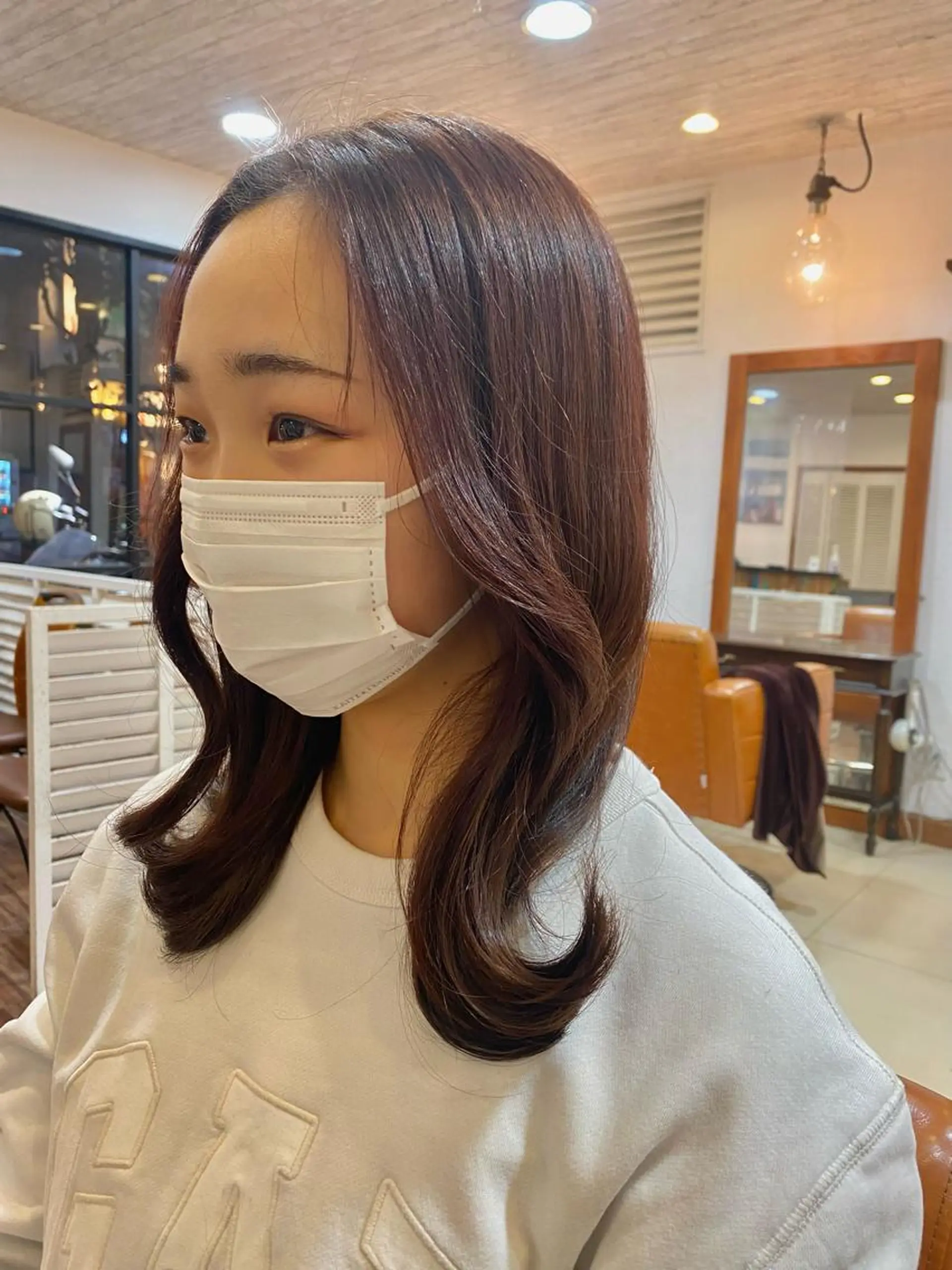 セミロング カット ヘアカラー トリートメント くびれショート・ボブ カットorパーマ特化のヘアスタイル