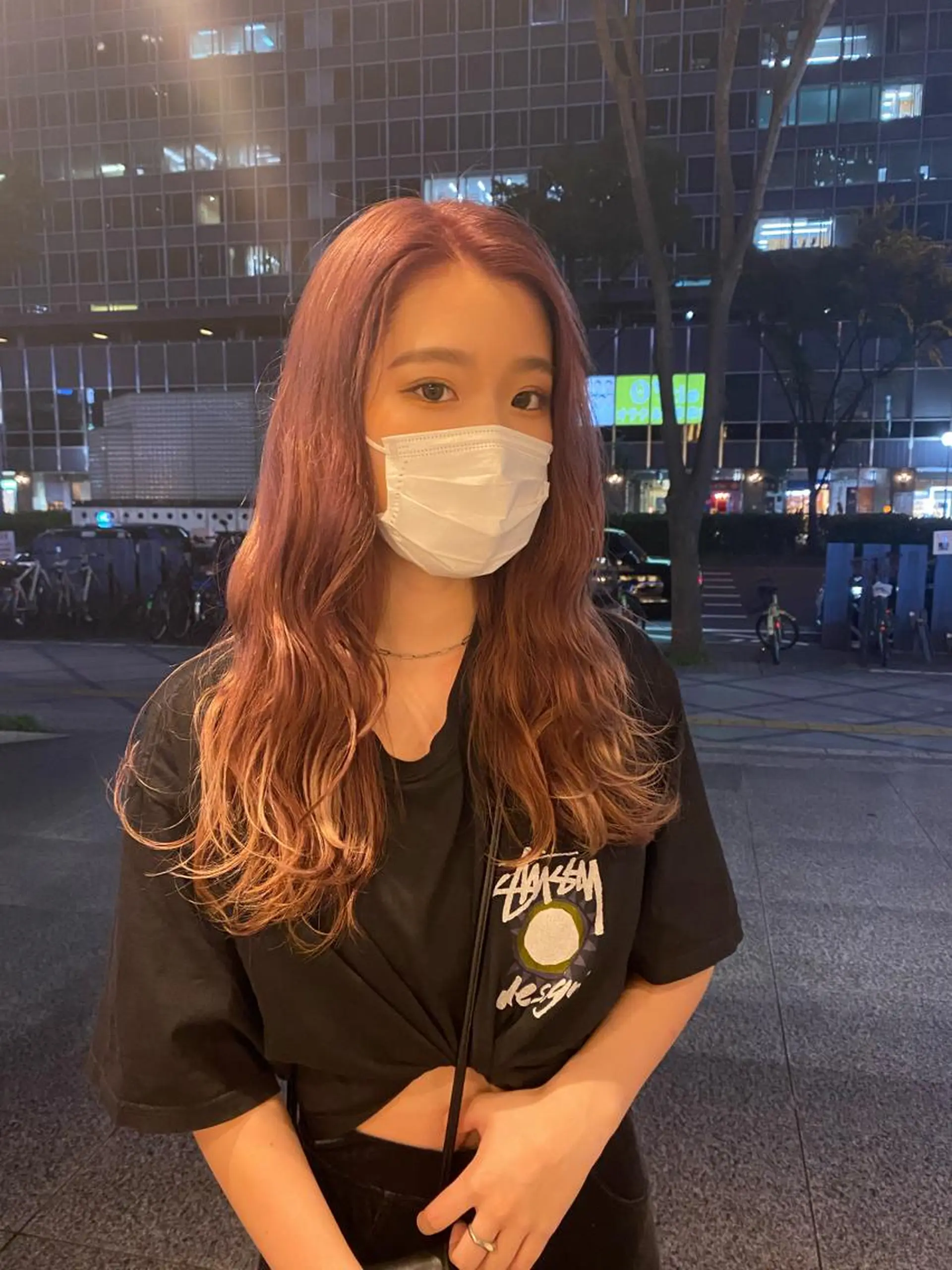 ロング デザインカラー/ボブ ブリーチカラー/ユリのヘアスタイル