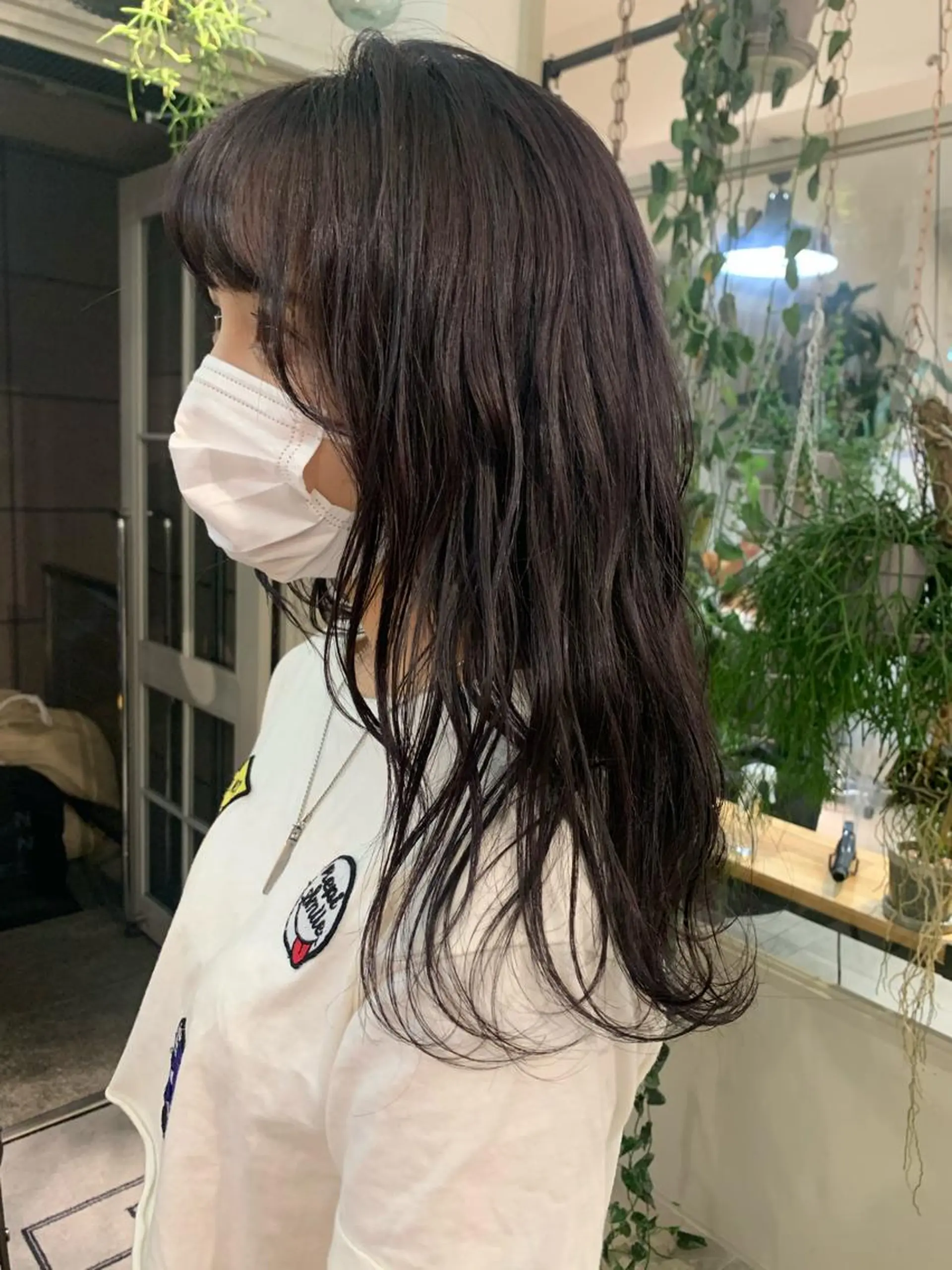 セミロング カラー ネイル ヘアカラー トリートメント ハイトーンボブ 前田 表参道 グレージュのヘアスタイル