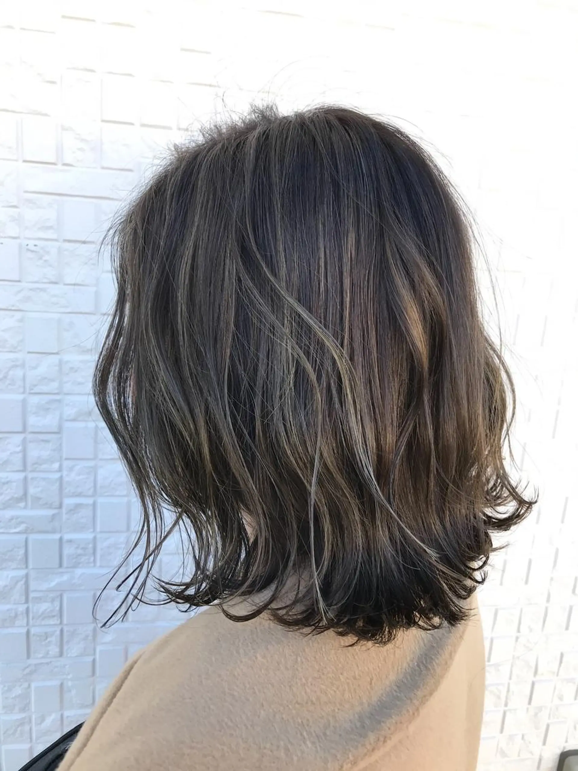 ミディアム カラー 藤井 健のヘアスタイル