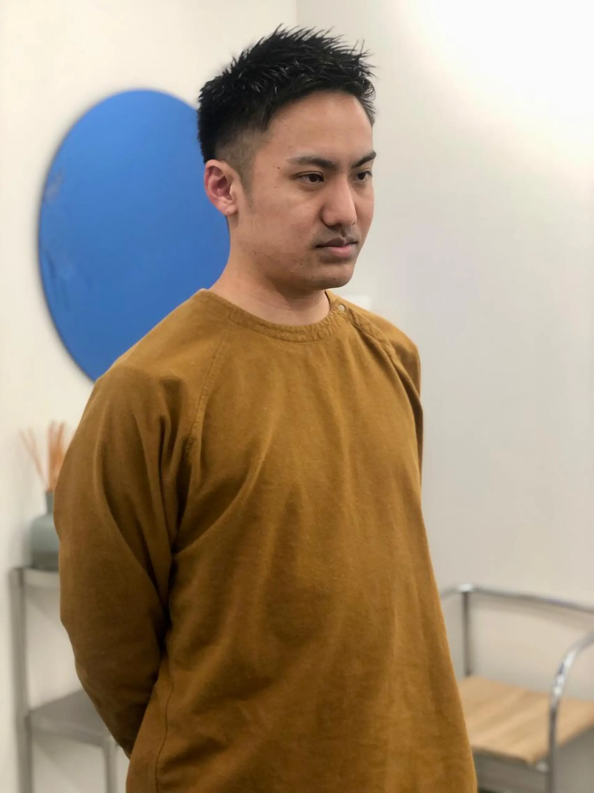 ショート メンズ ショートボブ メンズブリーチ メンズハイライト メンズハイトーン メンズインナーカラー カット KEPKA ヤマグチ 天神 今泉のヘアスタイル