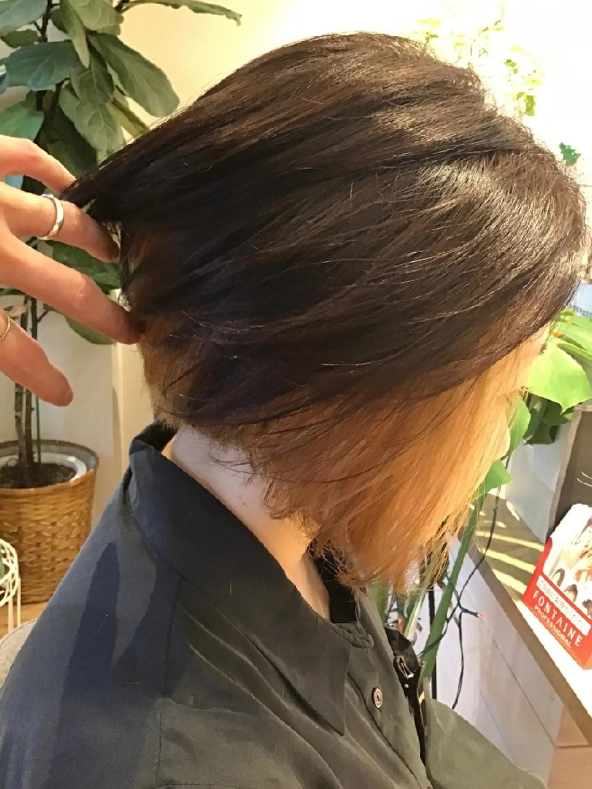 ミディアム カラー ブリーチ インナーカラー 木村 昇のヘアスタイル