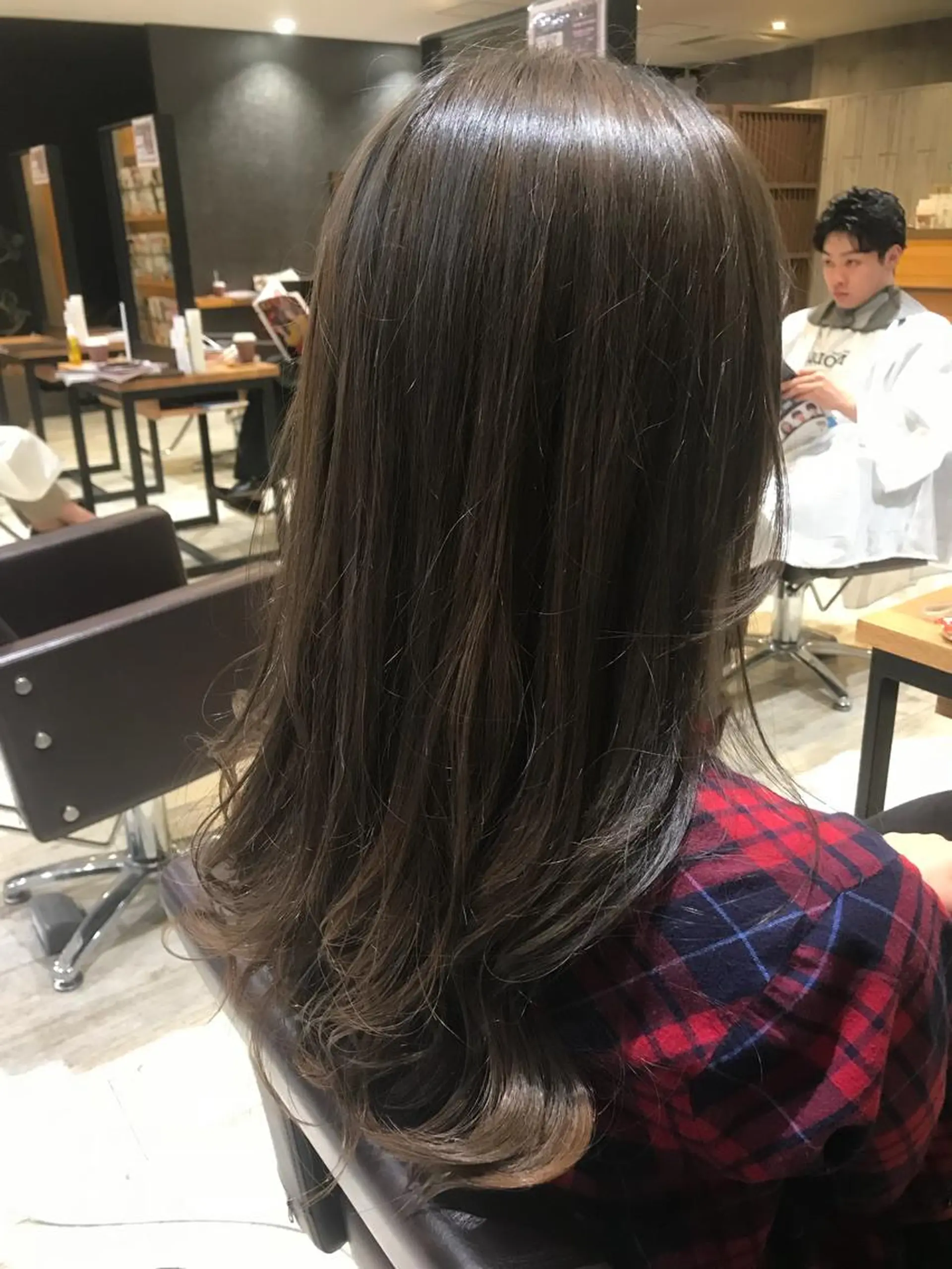 セミロング カラー パーマ ヘアアレンジ メンズ キッズ ネイル マツエク・マツパ カット ヘアカラー トリートメント EnBlesS西宮 マンツーマン神道有基のヘアスタイル