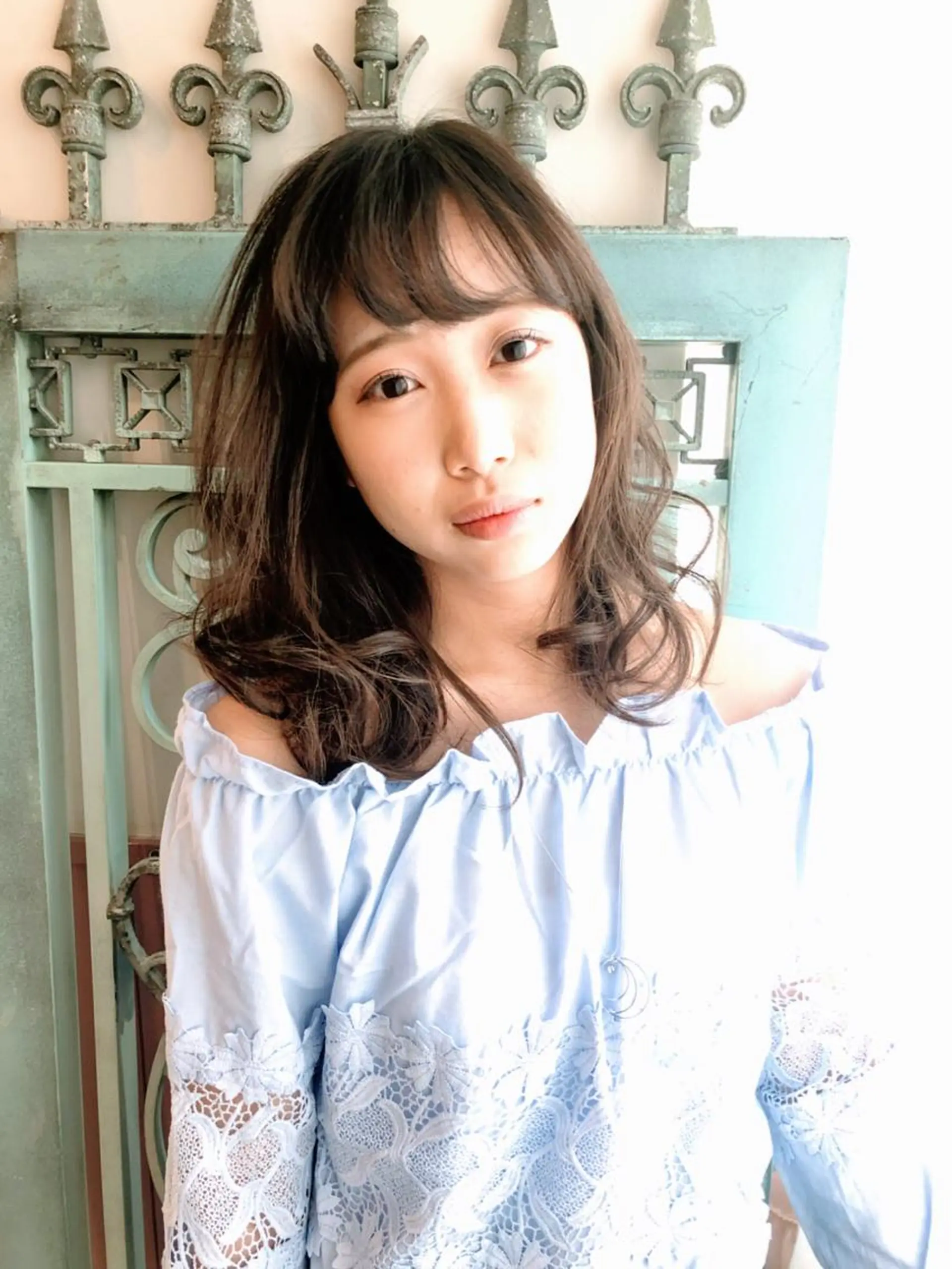 セミロング カラー パーマ ヘアアレンジ 表参道Lise おおいしおりのヘアスタイル