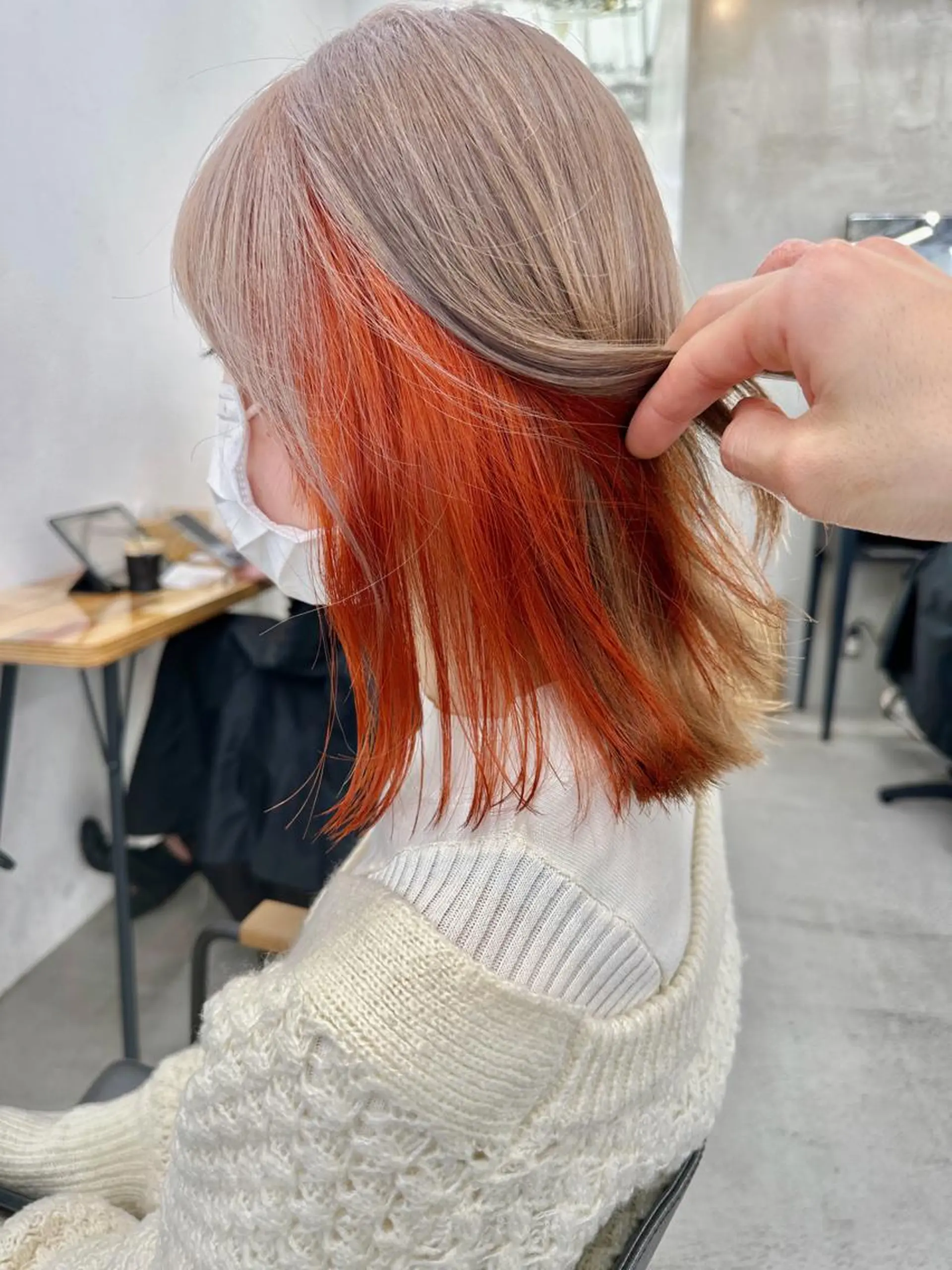 ミディアム カラー ブリーチダブルカラー 【koide】のヘアスタイル