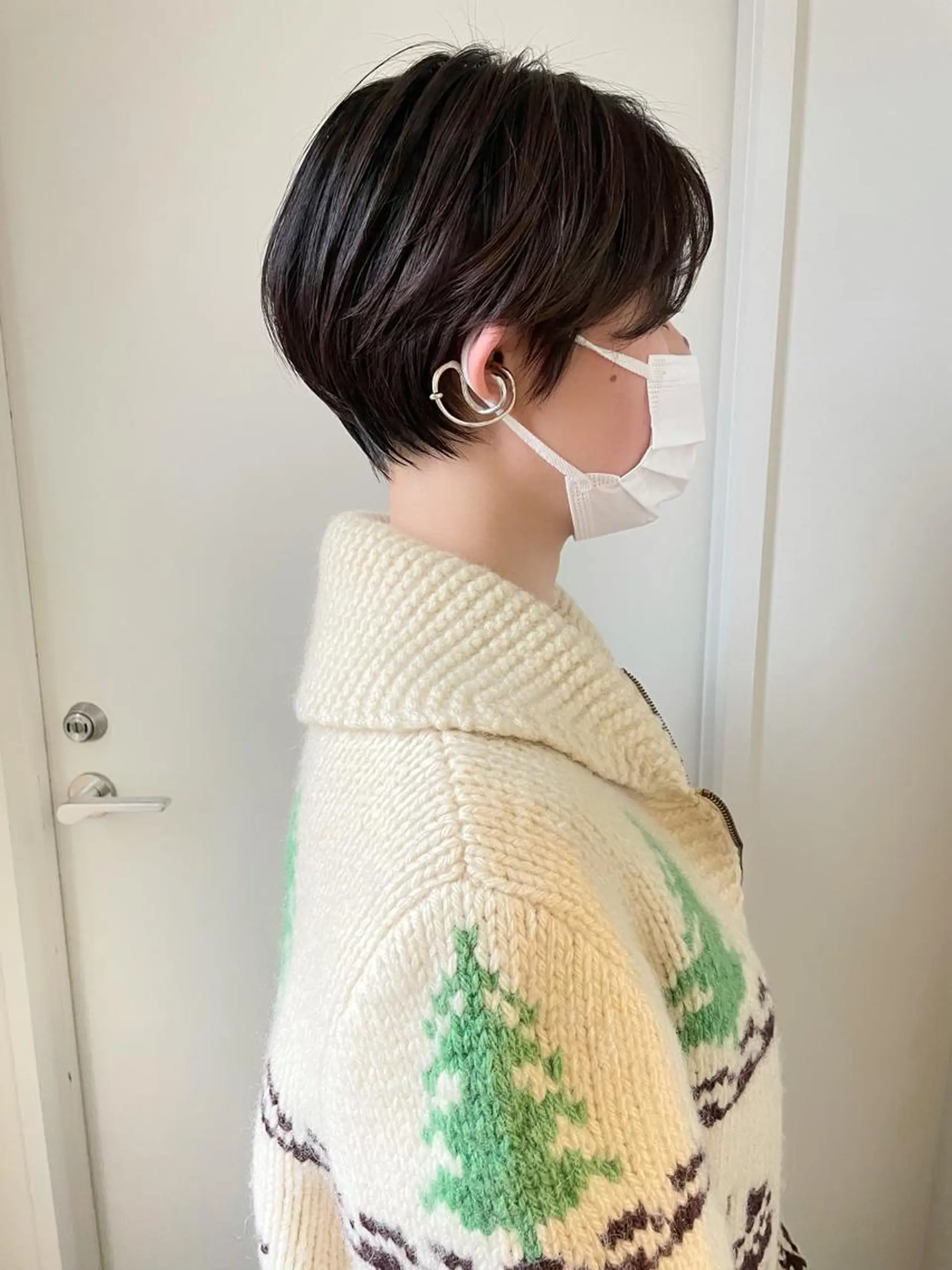 ショート カラー アッシュ ハイトーンカラー イルミナカラー インナーカラー ボブ 江上拓郎/ショート /酸性ストレートのヘアスタイル