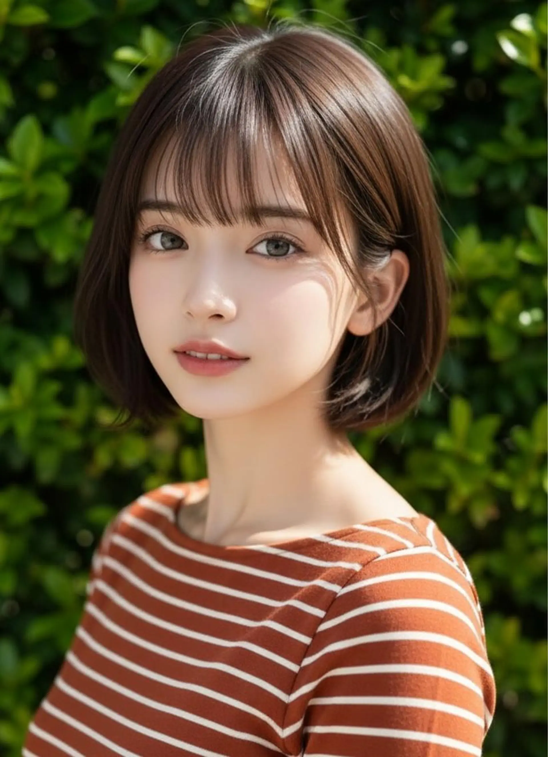 ショート カラー パーマ ボブ 髪質改善 レイヤーカット 小顔カット カット トリートメント ヘアセット さく/髪質改善× 縮毛矯正/町田のヘアスタイル