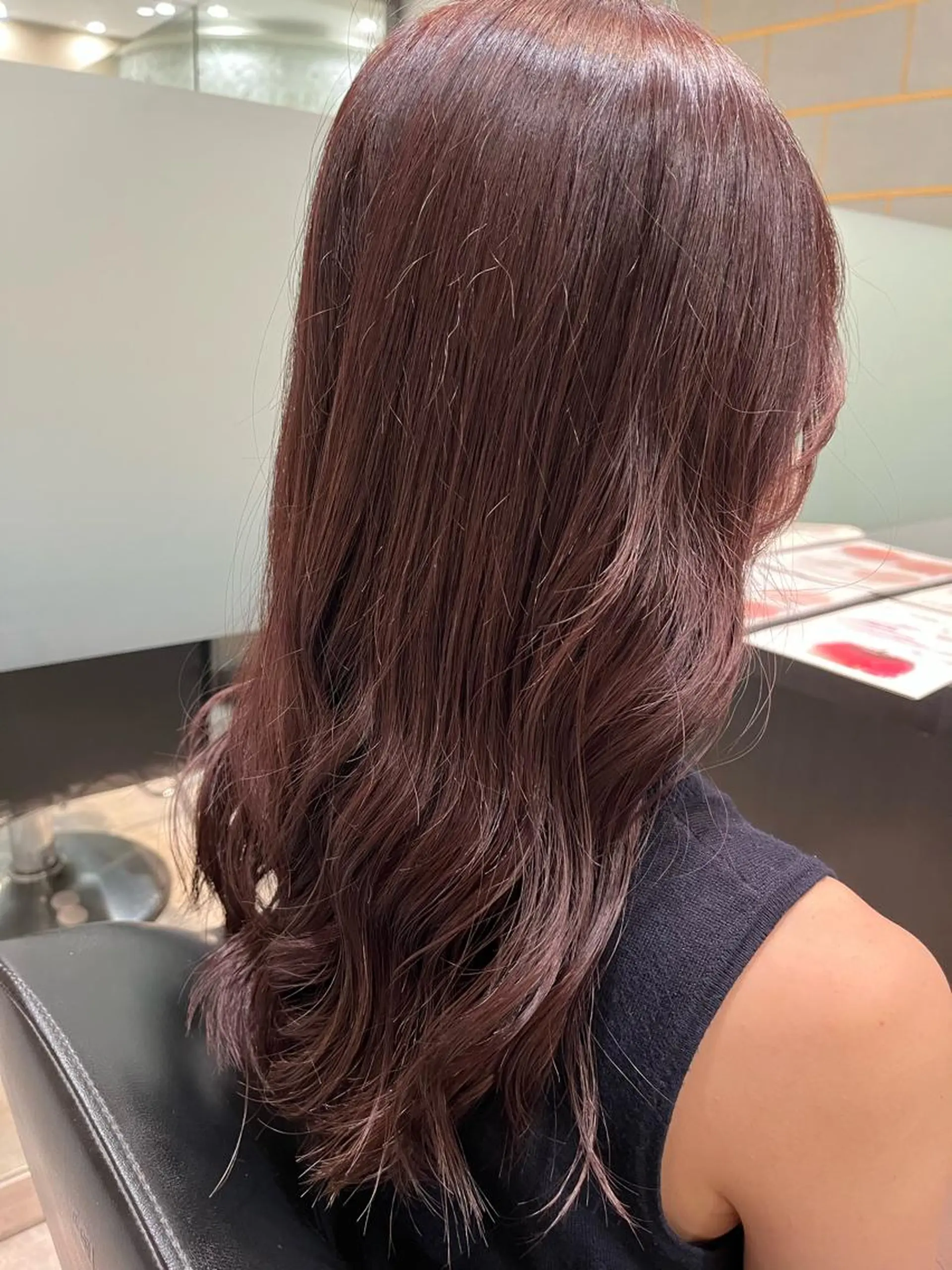 ロング カラー ピンクカラー バイオレットカラー 玉城 和磨のヘアスタイル