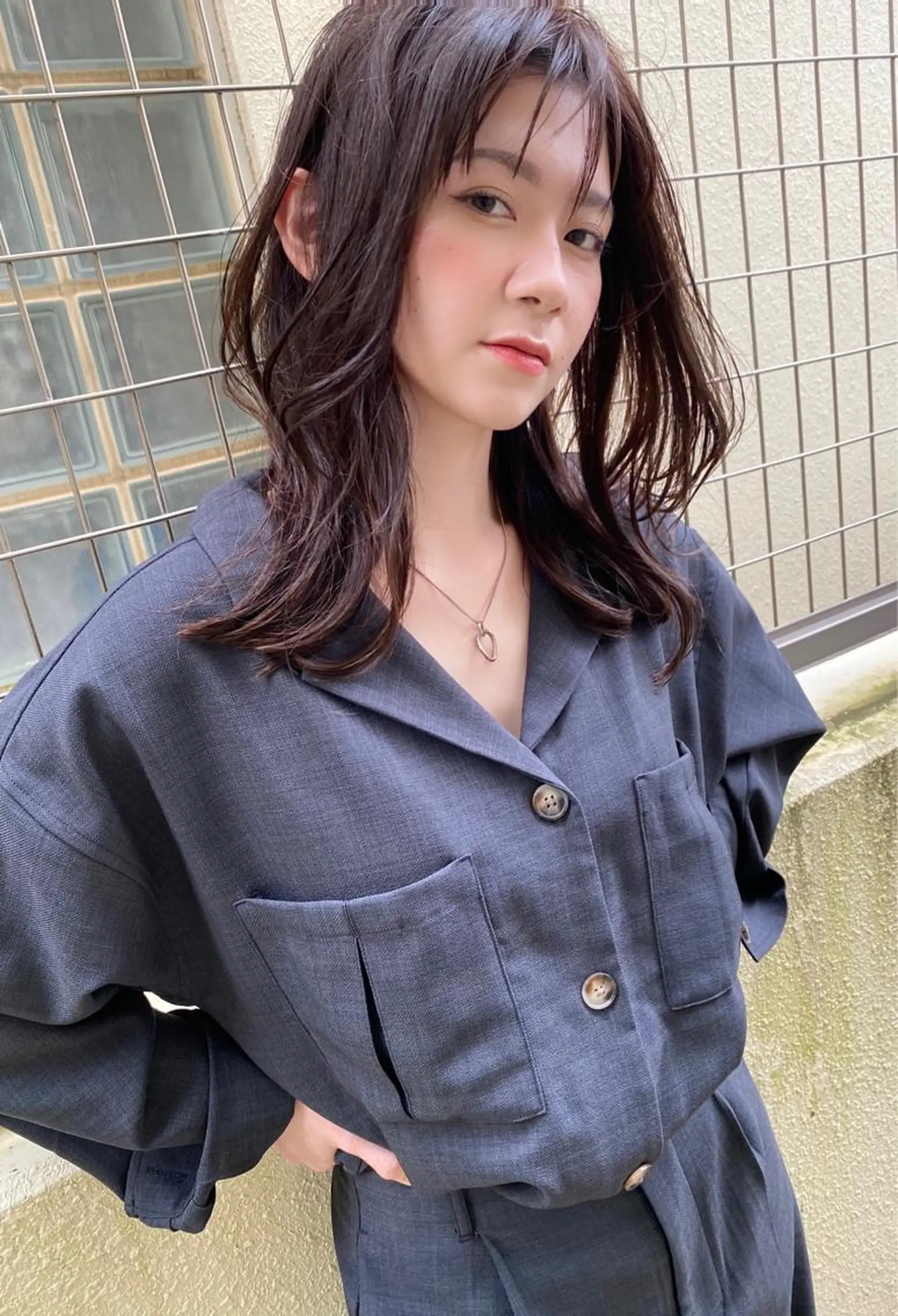 ミディアム カラー イルミナカラー カット ヘアカラー grand juteのヘアスタイル