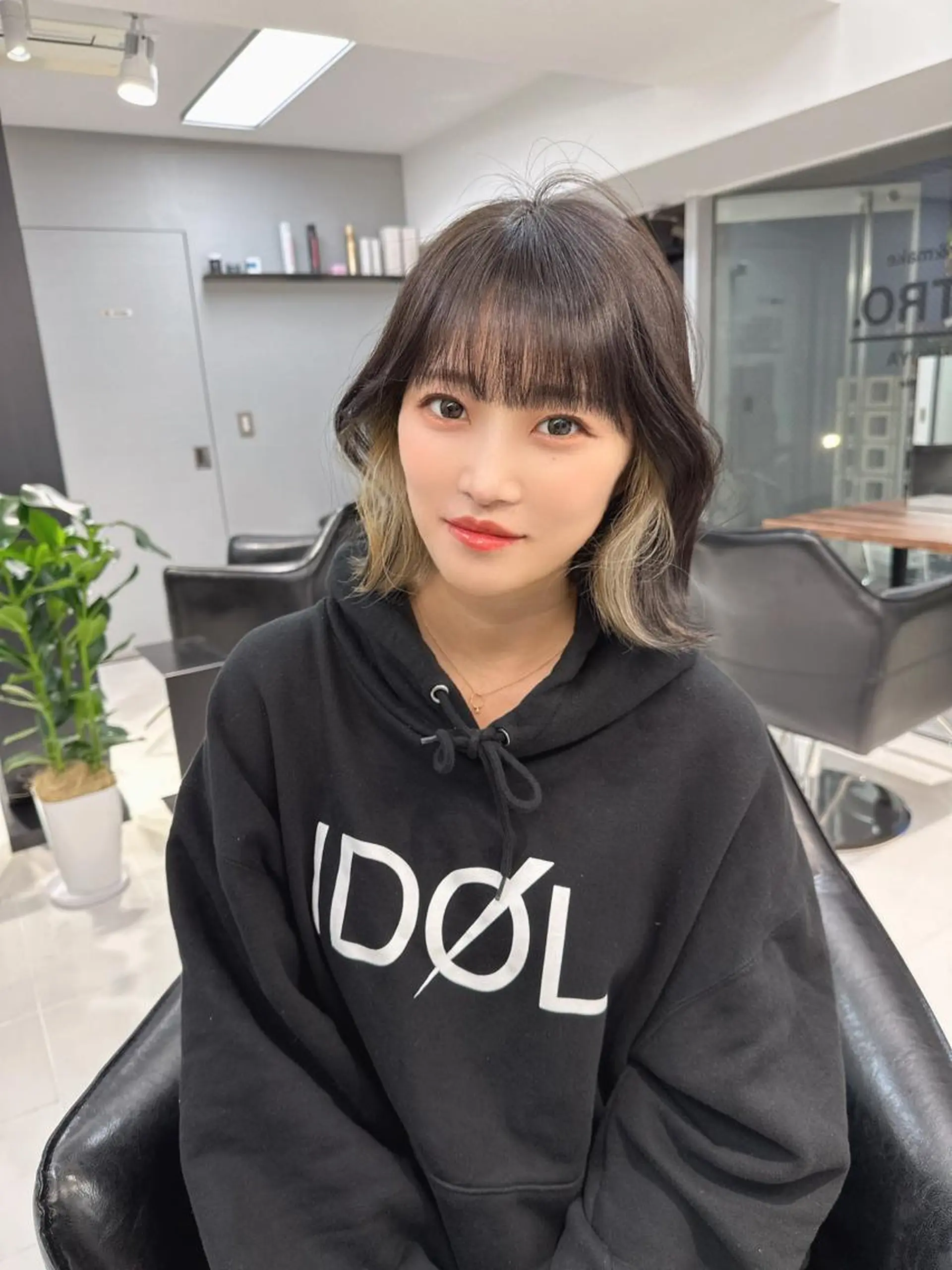 ミディアム カラー 韓国ヘア 店長NEGIのヘアスタイル