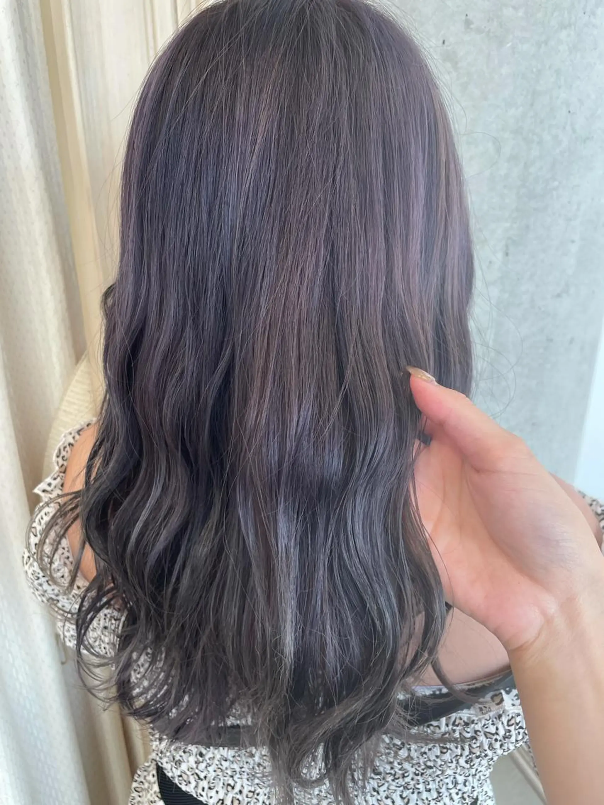 カラー グレージュ ラベンダーカラー ラベンダーグレージュ ラベンダーグレー 🍪ﾖｼｲﾊﾙﾈ🍪 ﾗﾍﾞﾝﾀﾞｰｶﾗｰのヘアスタイル