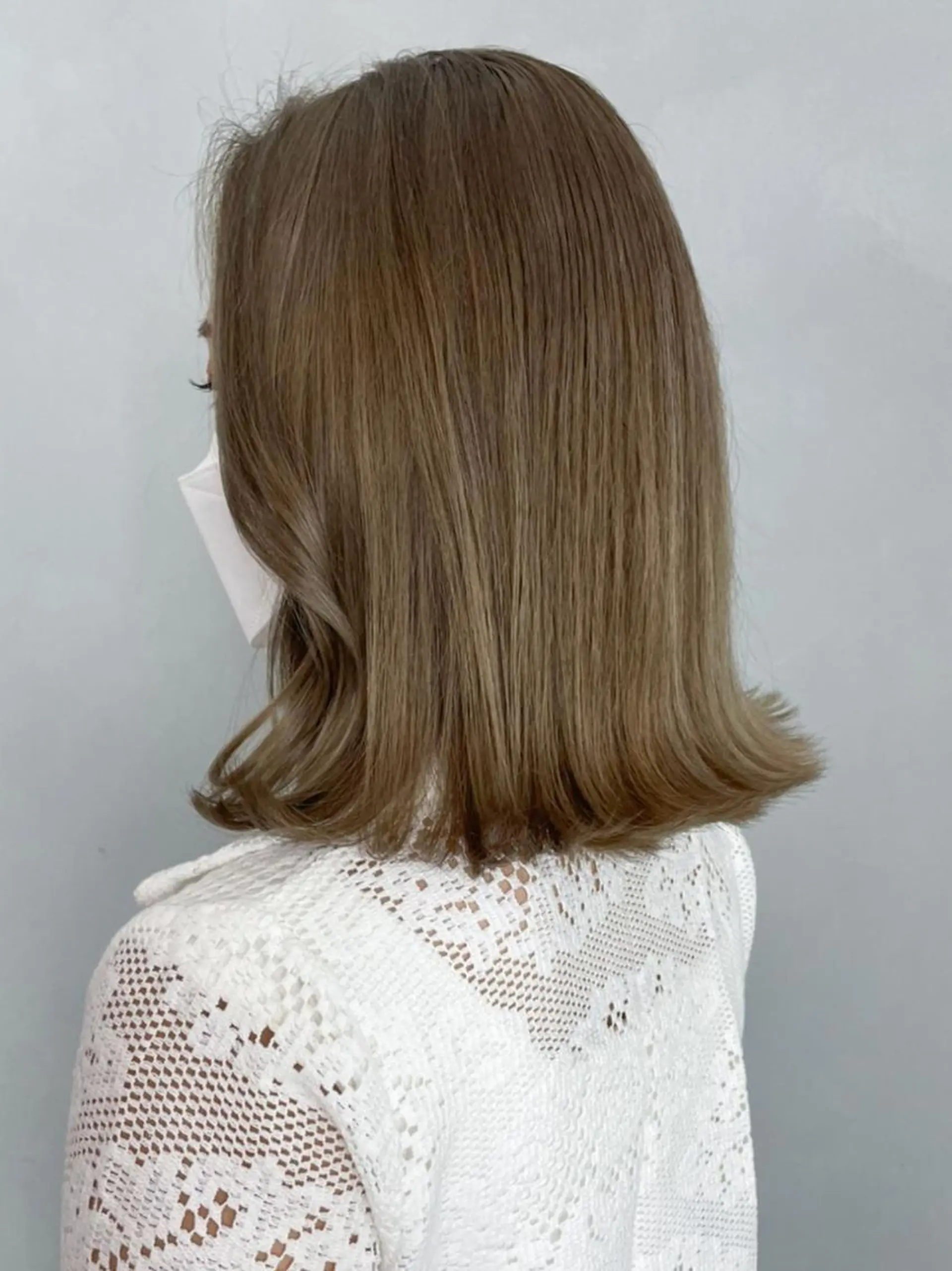 ミディアム カラー ベージュカラー カット ITbyALBUM 松戸のヘアスタイル